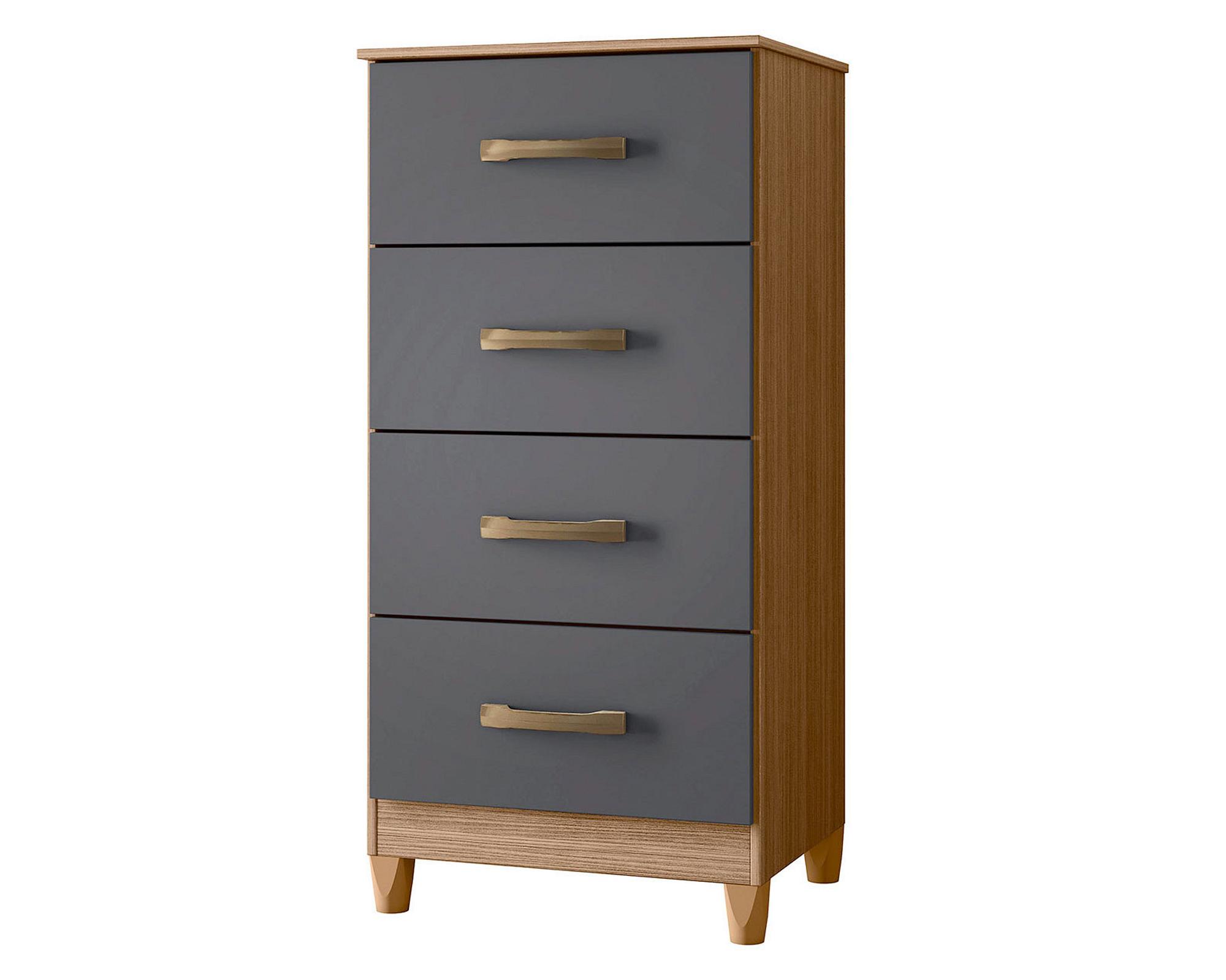 Cómoda 4 cajones Mobi gris-0