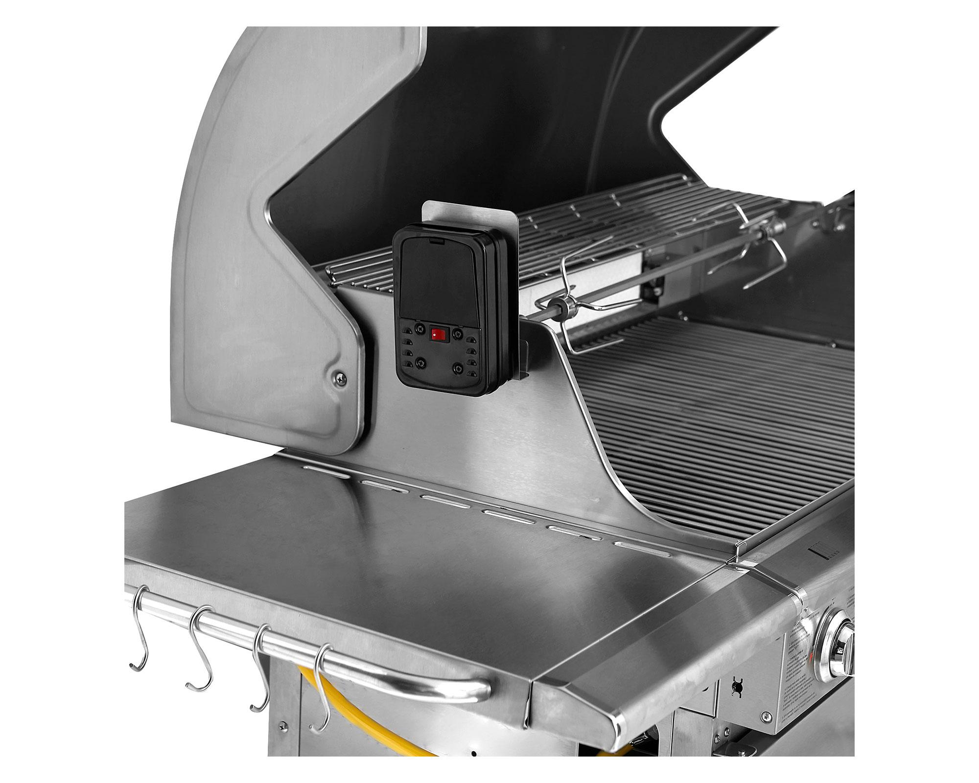 Parrilla a gas 7 quemadores Smart gris-1