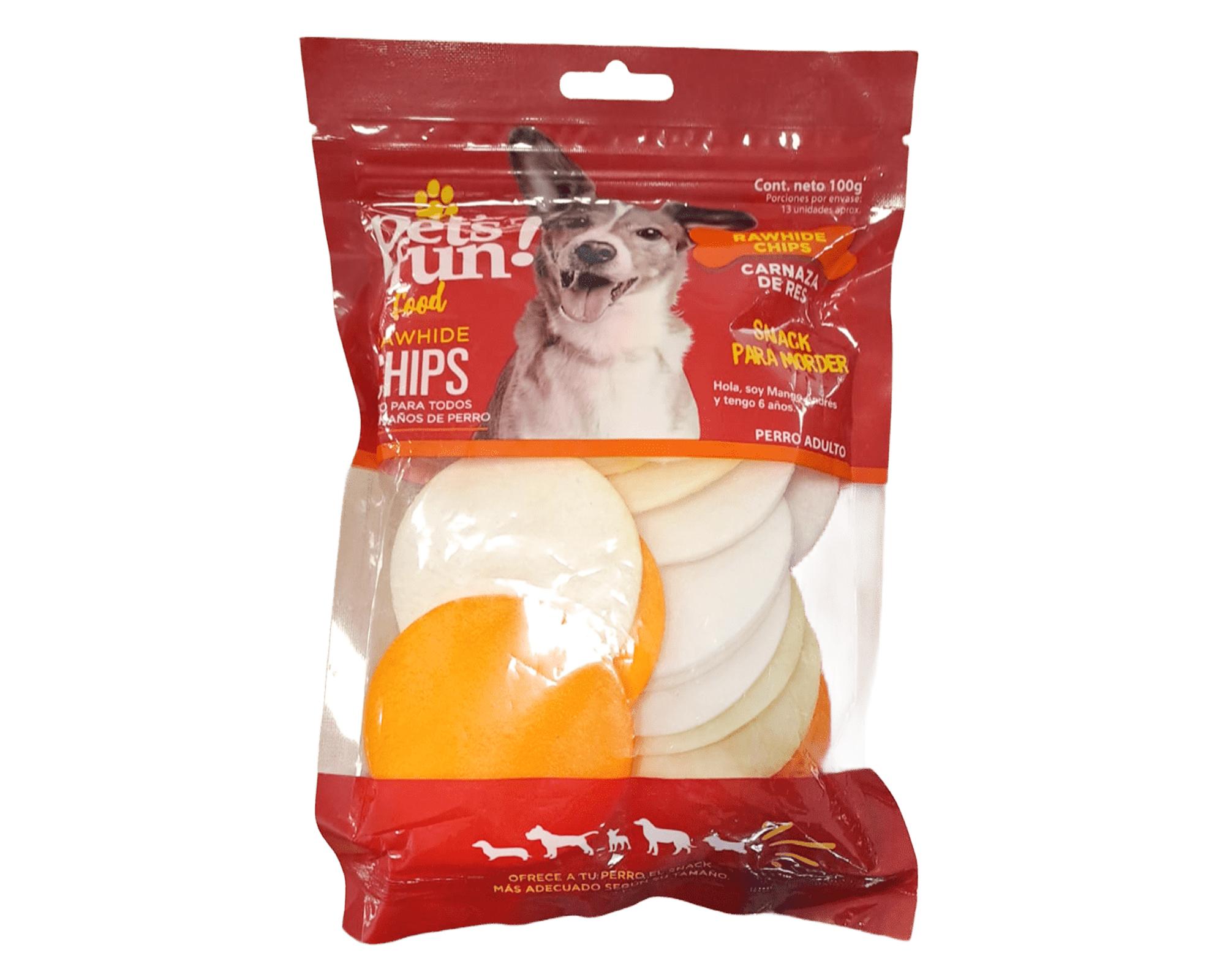 Snack perro chips carnaza de res 100 g-0