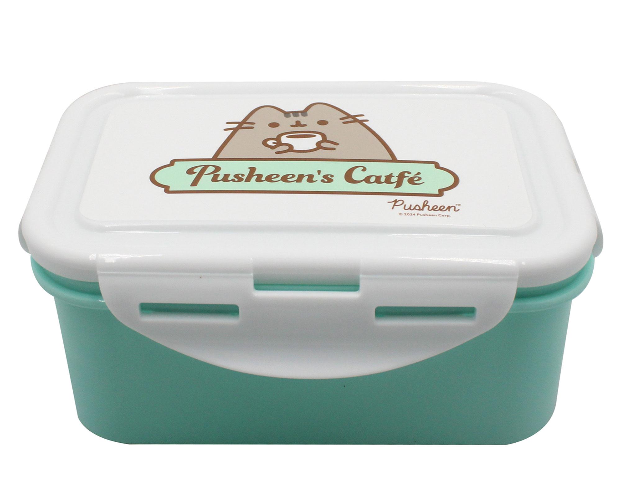 Contenedor plástico Pusheen rectangular-1