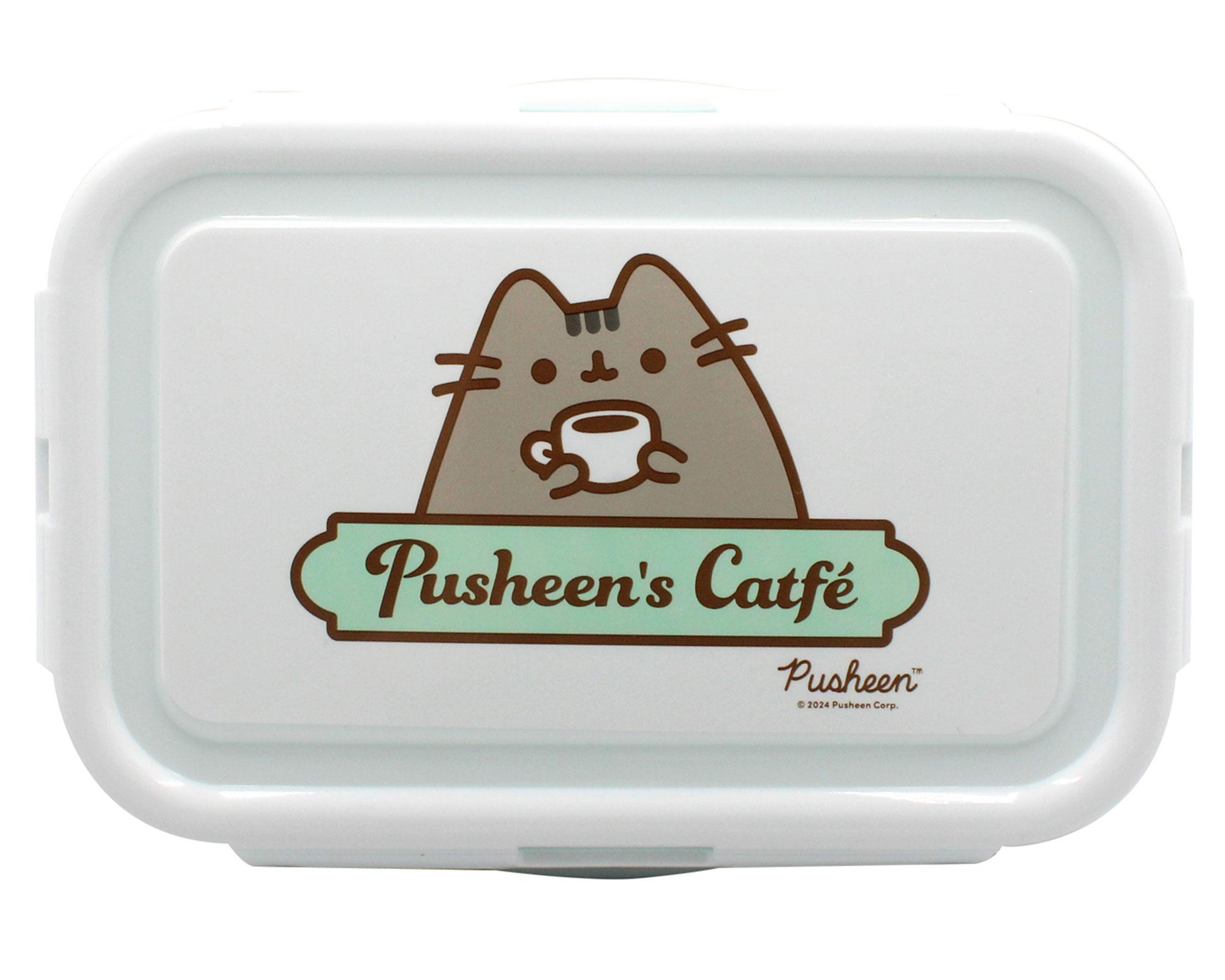 Contenedor plástico Pusheen rectangular-2