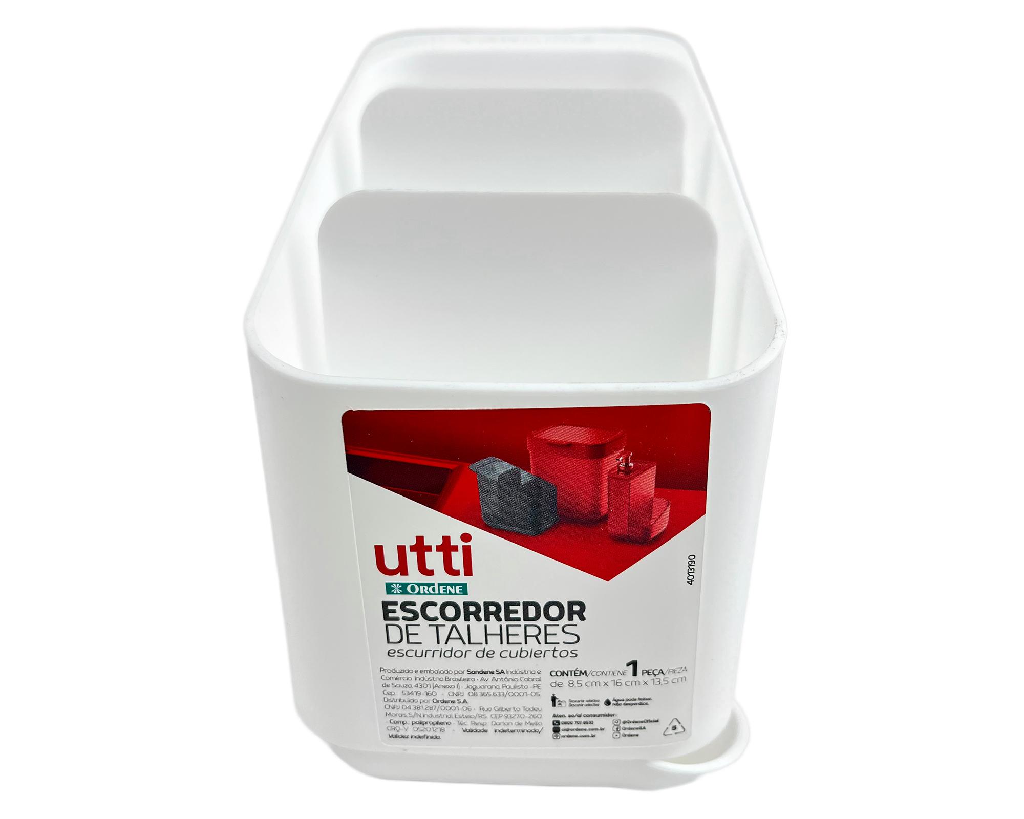 Escurridor de cubiertos 15.3x8.8x13 cm blanco-0