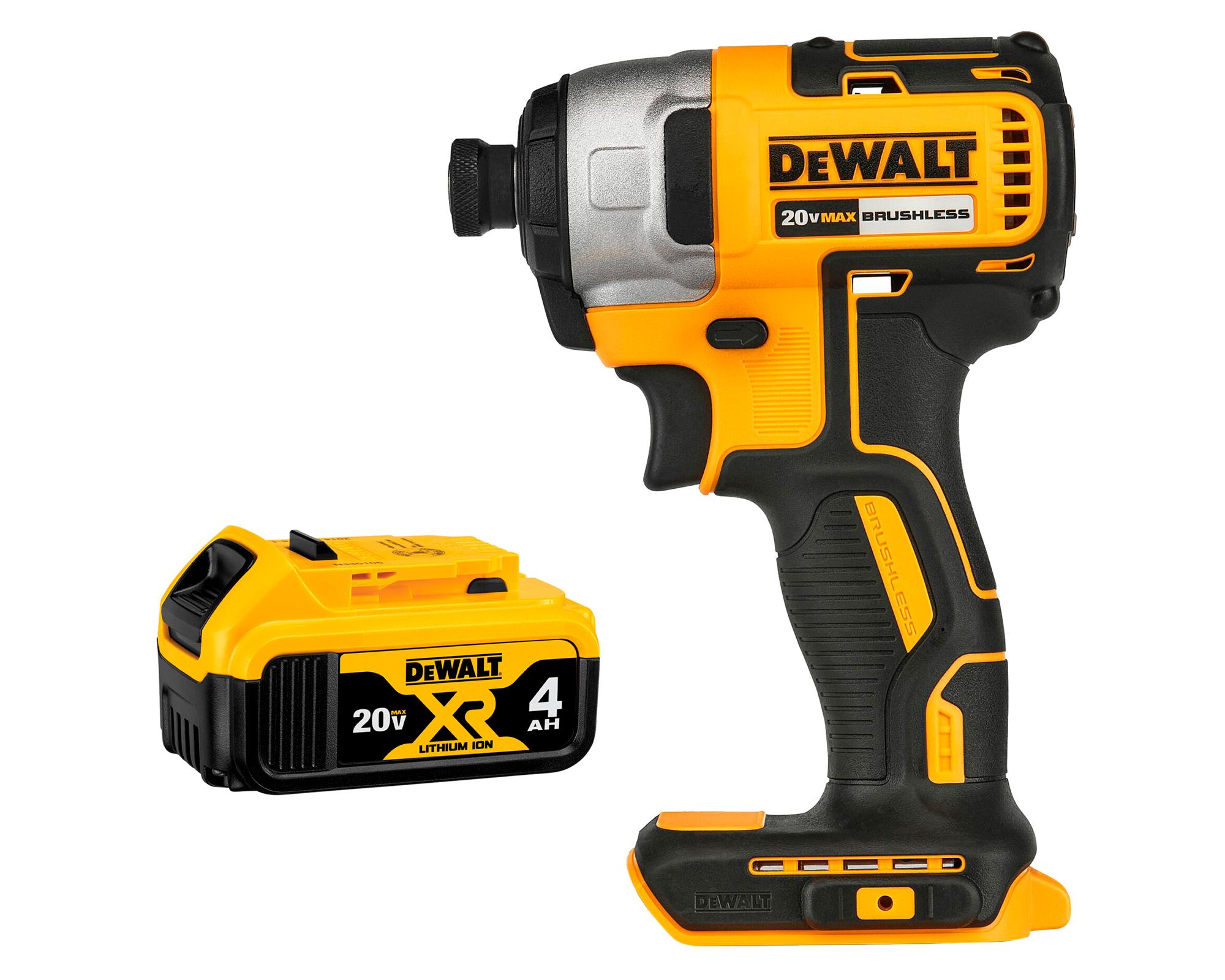 Kit atornillador impacto 20V 6.35 mm DCF7871-BS + 1 batería 4 Ah-0