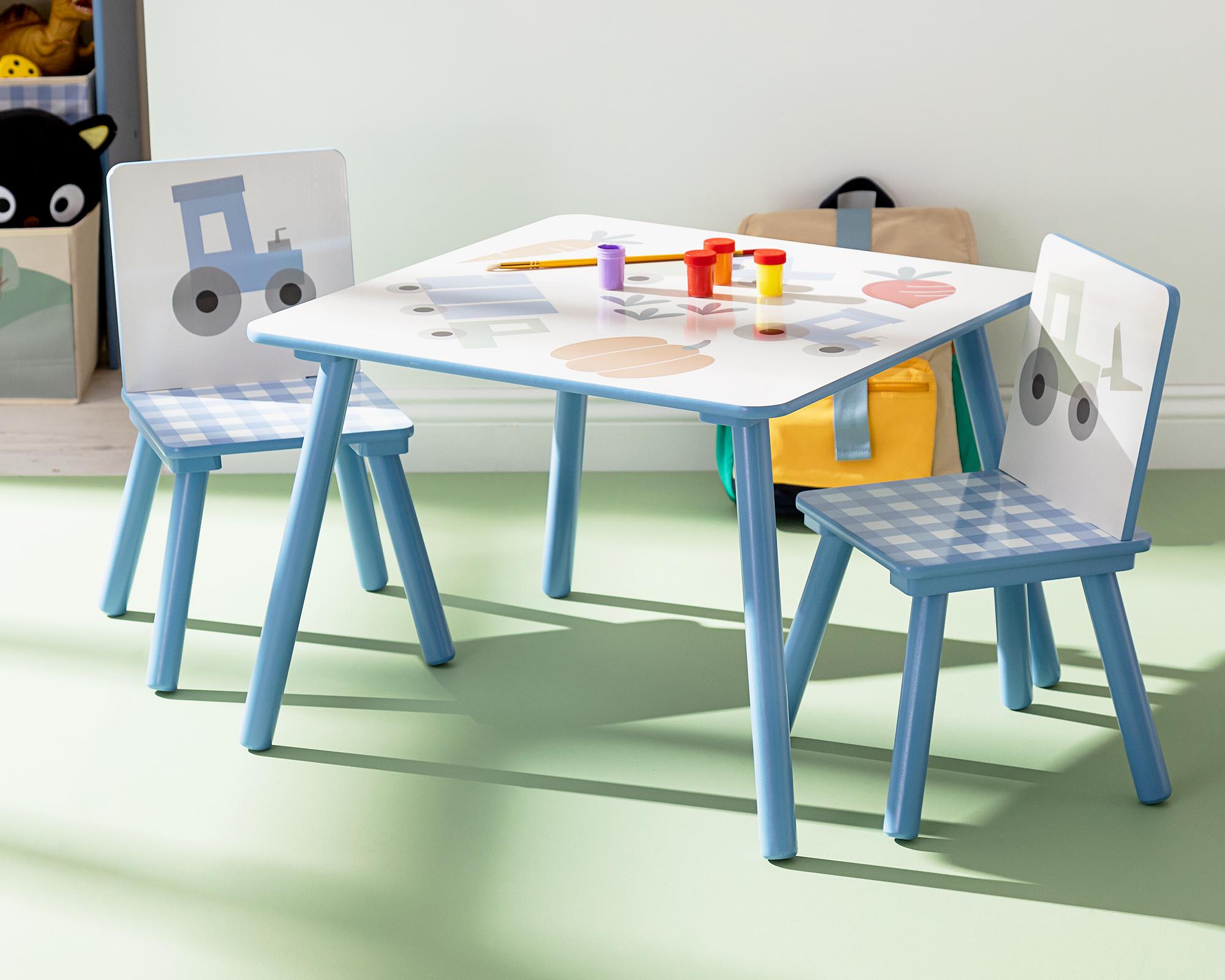 Mesa infantil + 2 sillas Farmer trucks-1