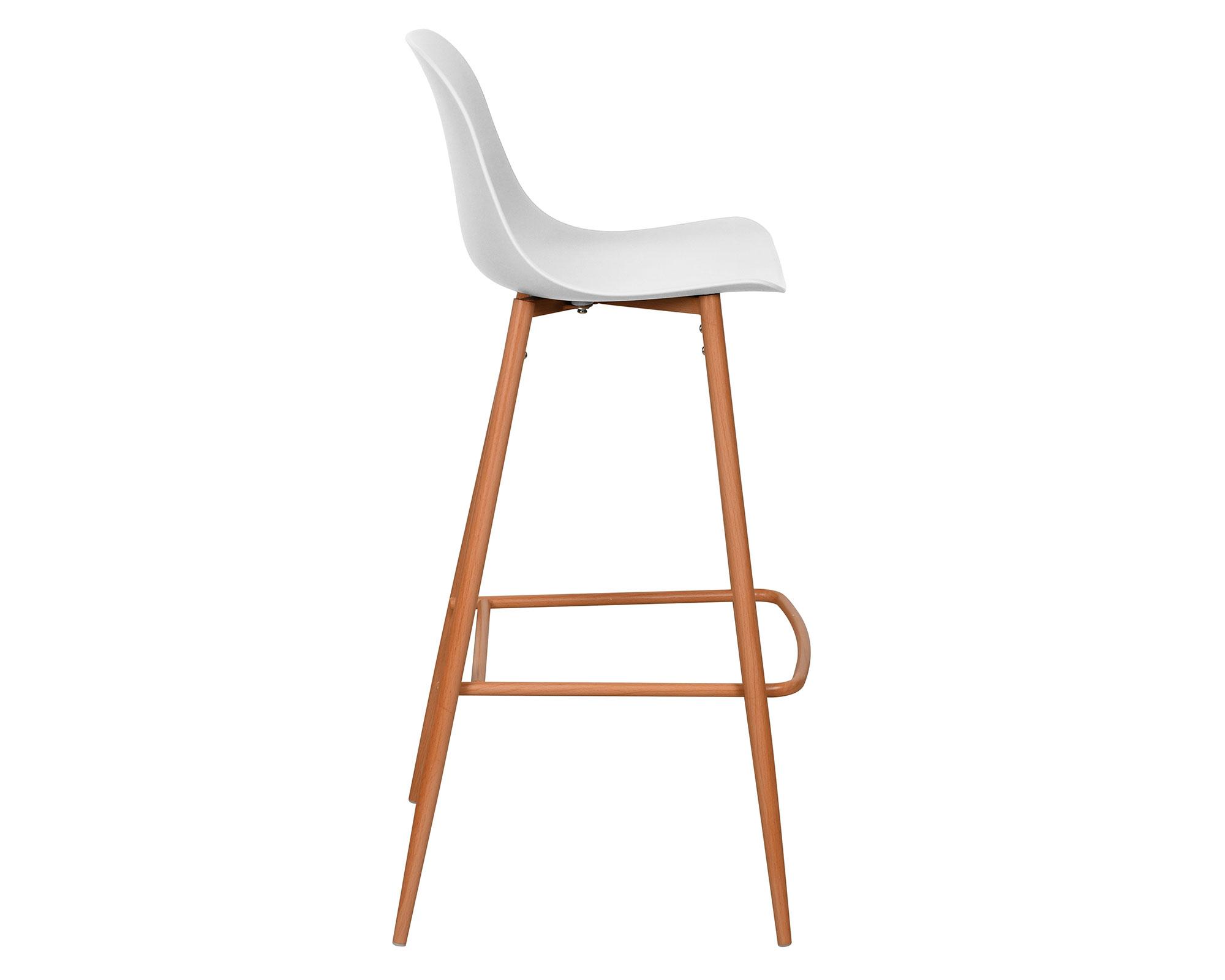 Silla bar 102x37x46 cm blanco-2