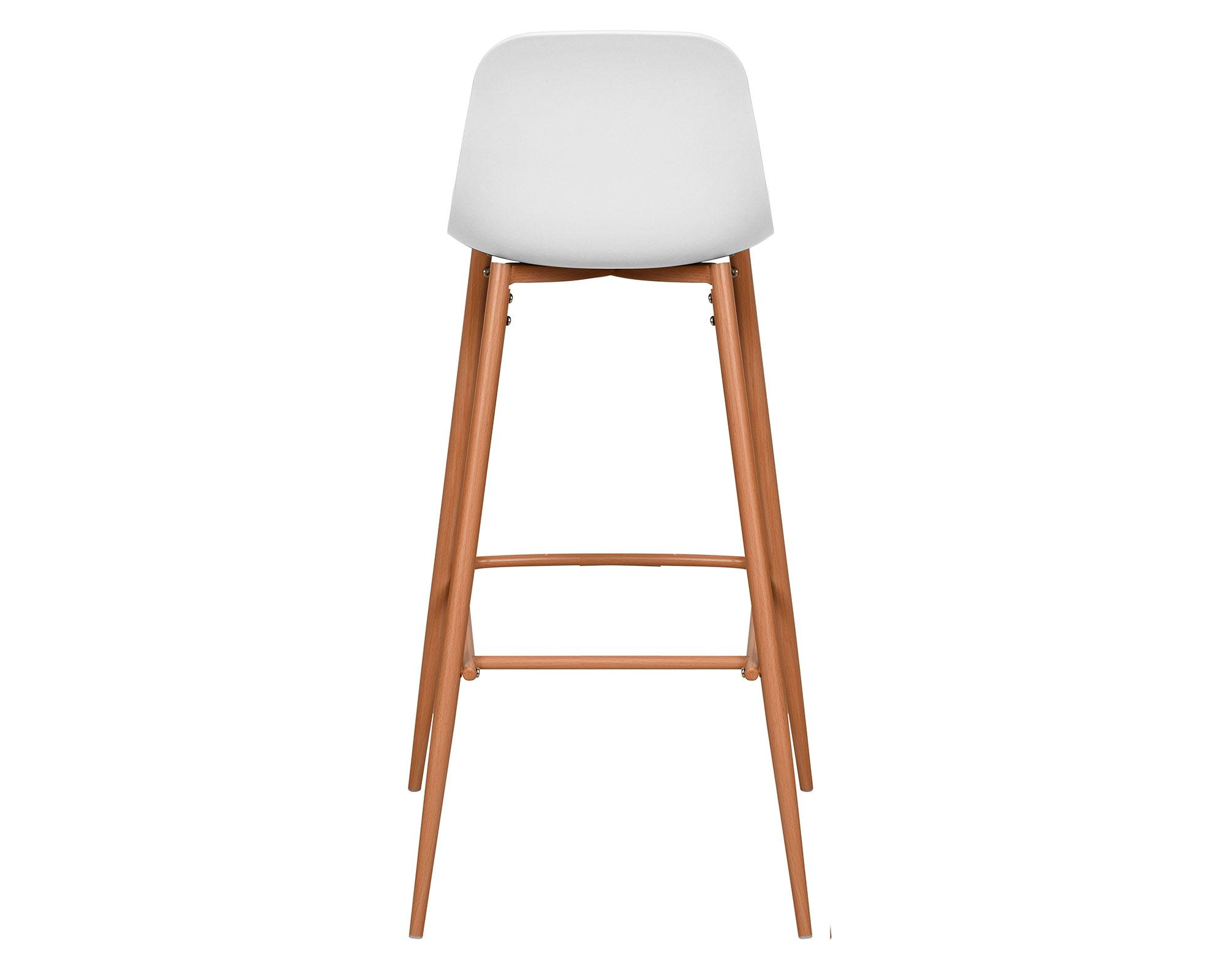 Silla bar 102x37x46 cm blanco-3