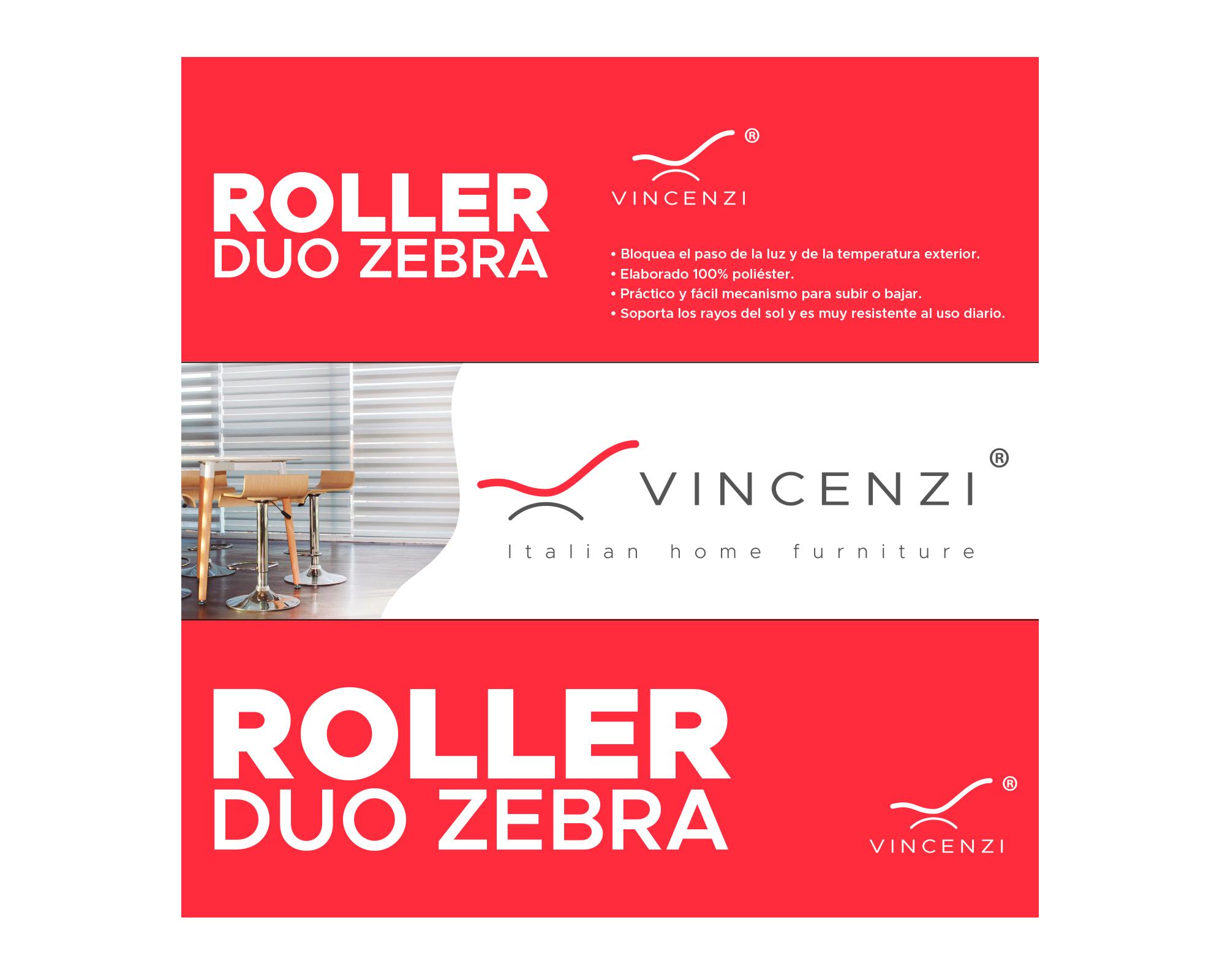 Cortina roller Dúo 180x240 cm gris-4