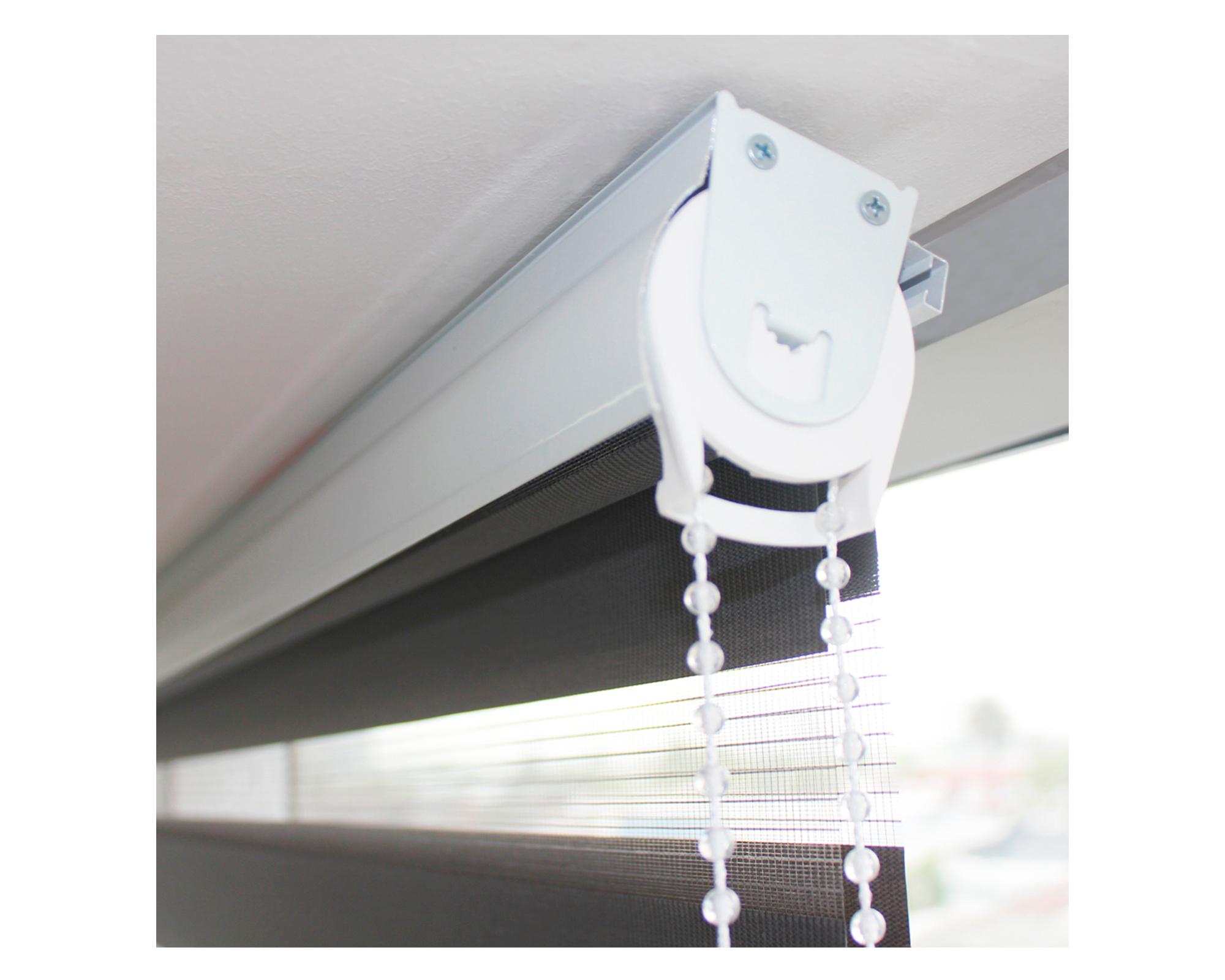 Cortina roller Dúo lino 140x240 cm gris pepper-1