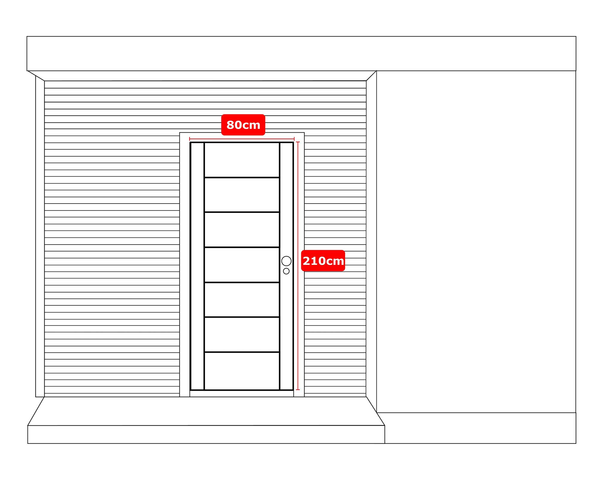 Puerta 80x210 cm Martina radiata radiata natural-2