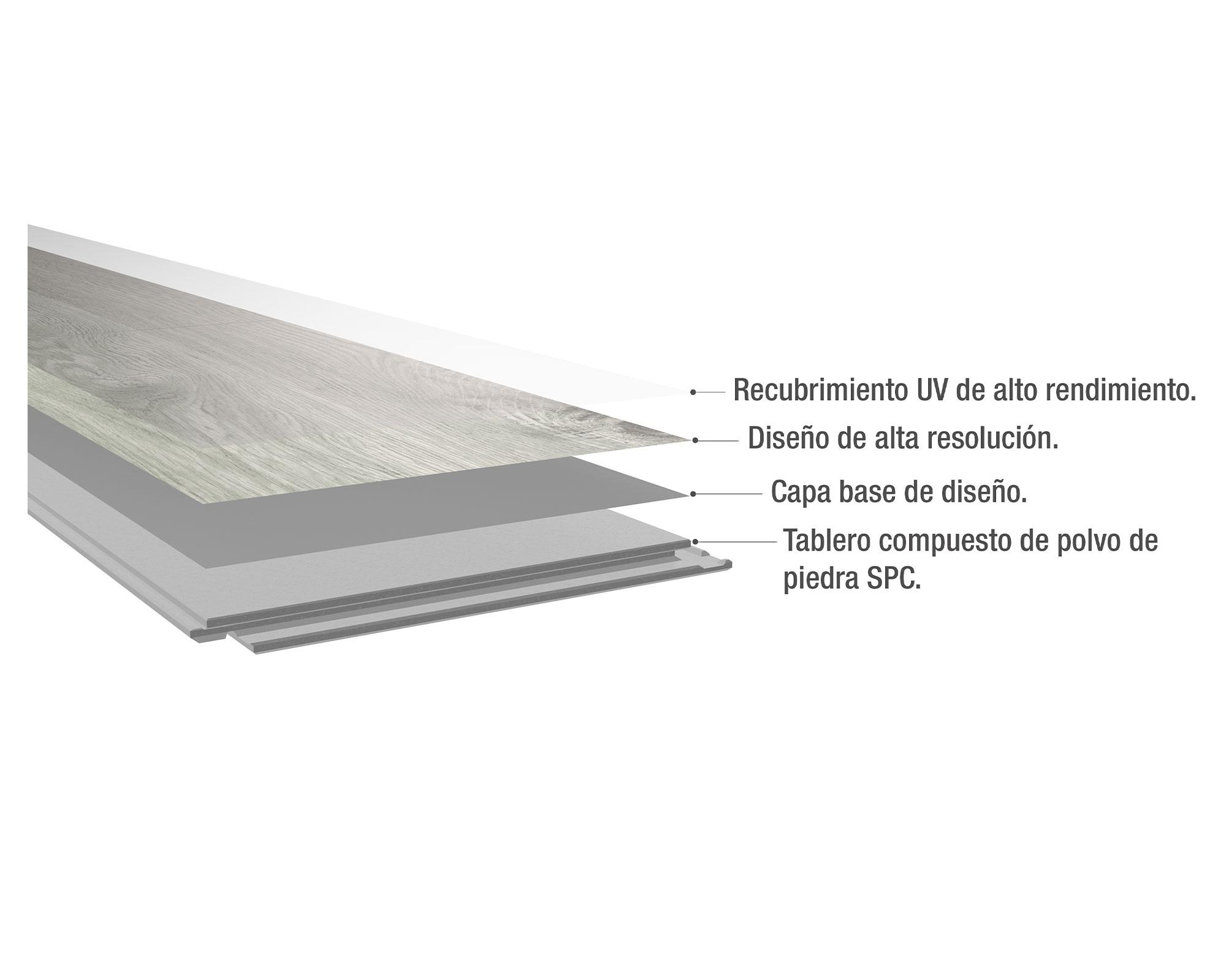 Piso vinílico Solid Pro oak lorca 4 mm 3.02 m2-2