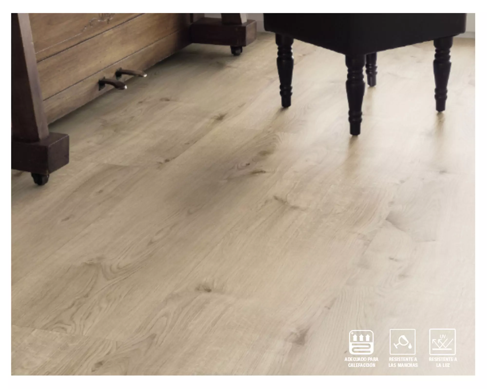 Piso vinílico Solid Pro oak siero 4 mm 3.02 m2-3
