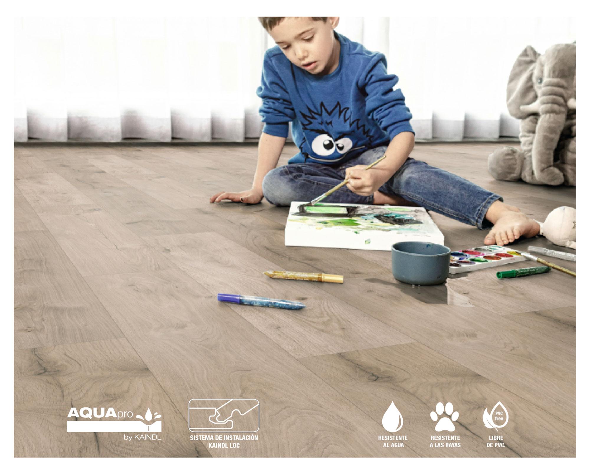 Piso flotante Aquapro Classic Touch ferrara chill  24.4x138.3 cm 7 mm 3.04 m2-3