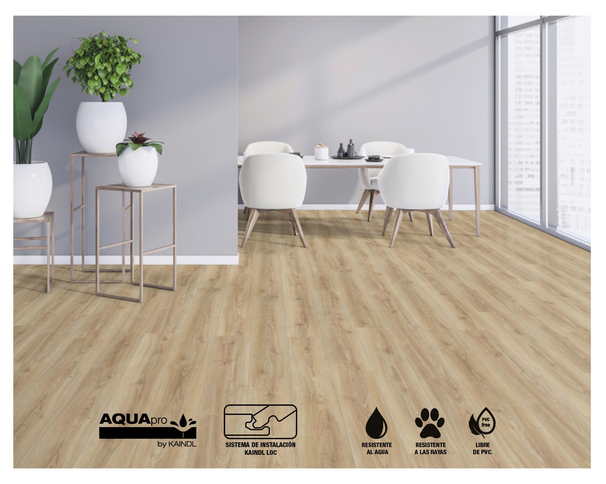 Piso flotante Aquapro Natural Touch córdoba CRM 19.3x138.3 cm 8 mm 2.40 m2-3