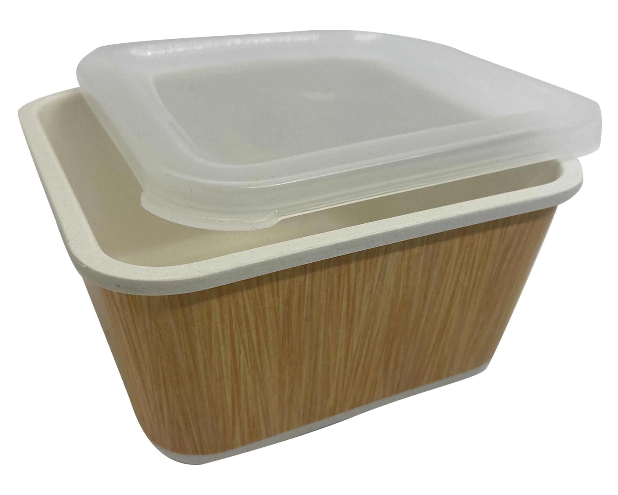 Contenedor hermético 6x16 cm Biobamboo blanco-0