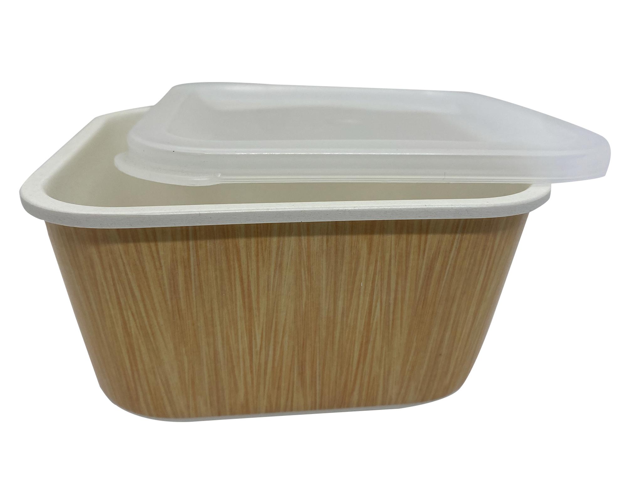 Contenedor hermético 7x19 cm Biobamboo blanco-0