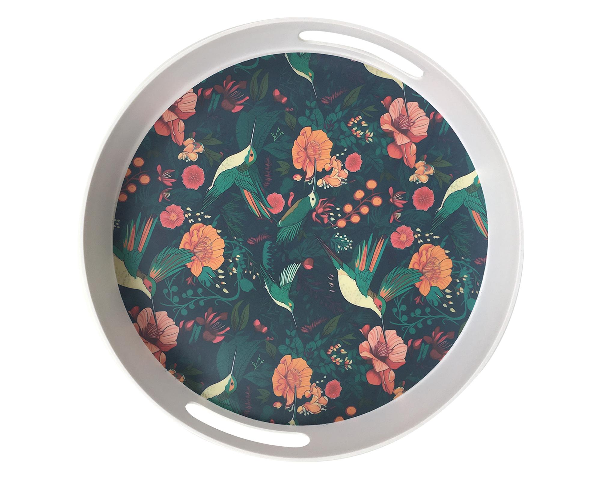 Bandeja redonda 34 cm Bird mixto-1