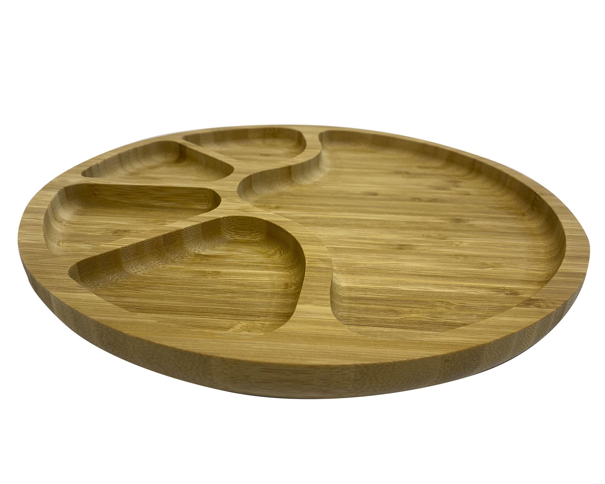 Tabla aperitivos 30 cm Bio Bamboo madera-1