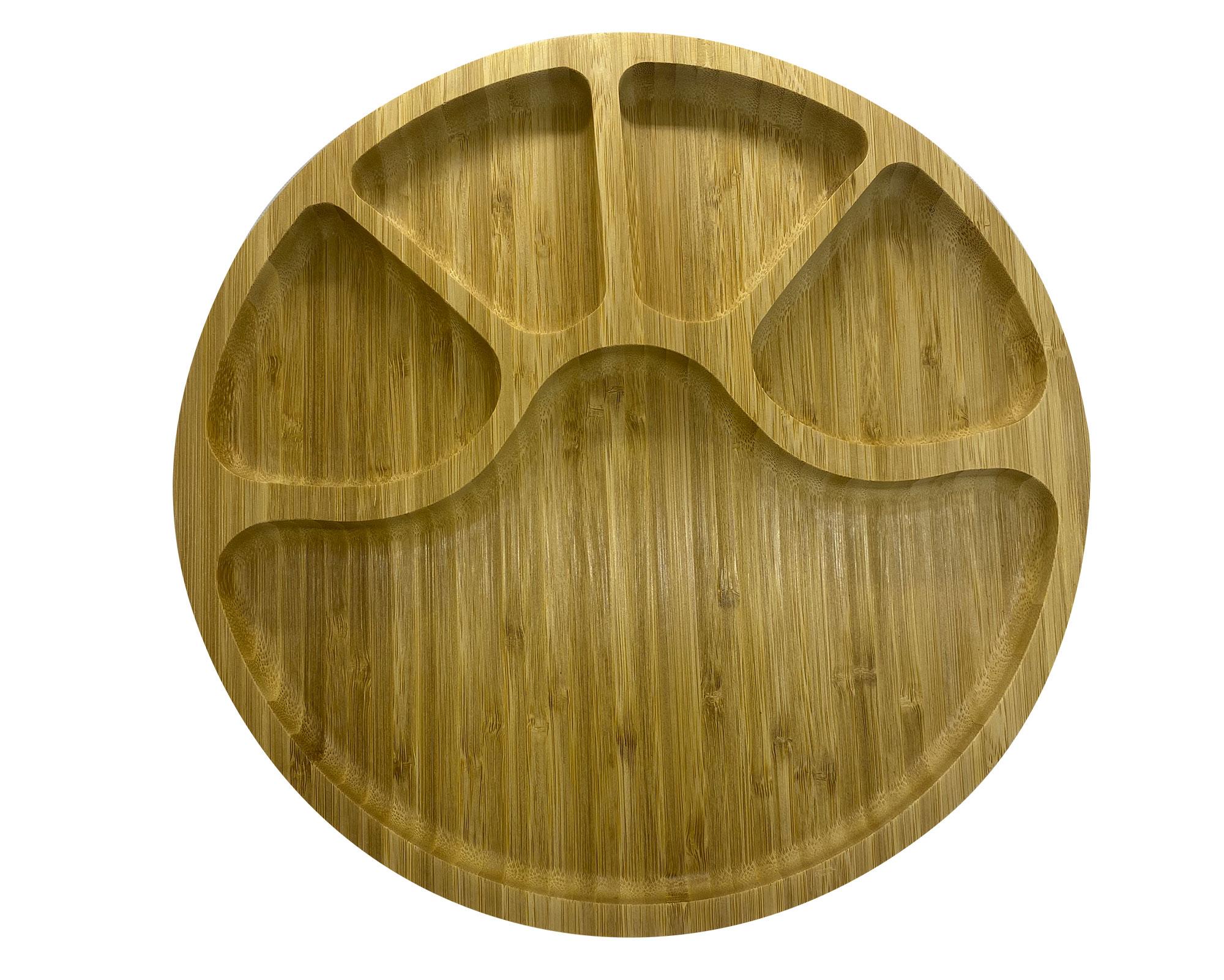 Tabla aperitivos 30 cm Bio Bamboo madera-0