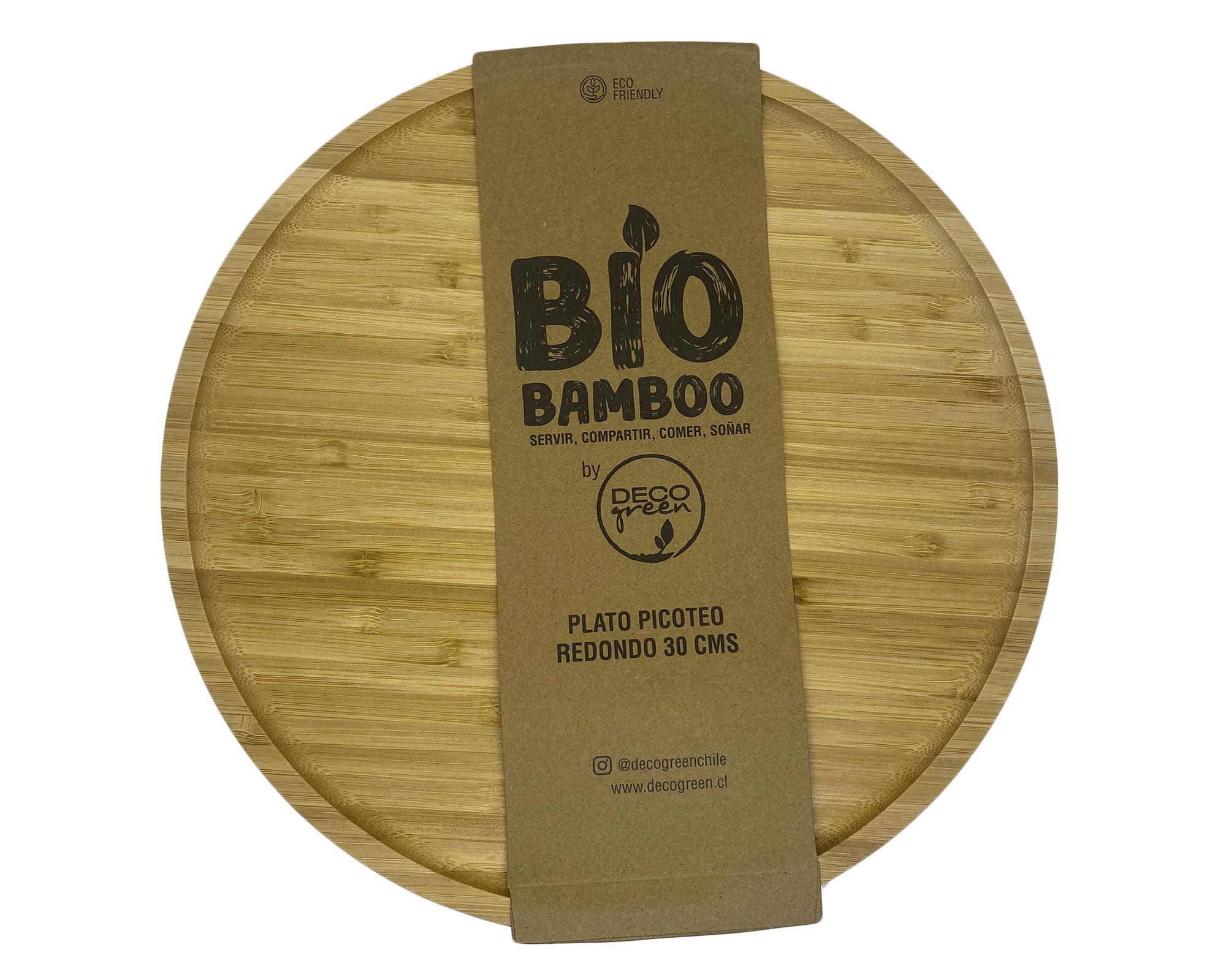 Tabla aperitivos 30 cm Bio Bamboo madera-2