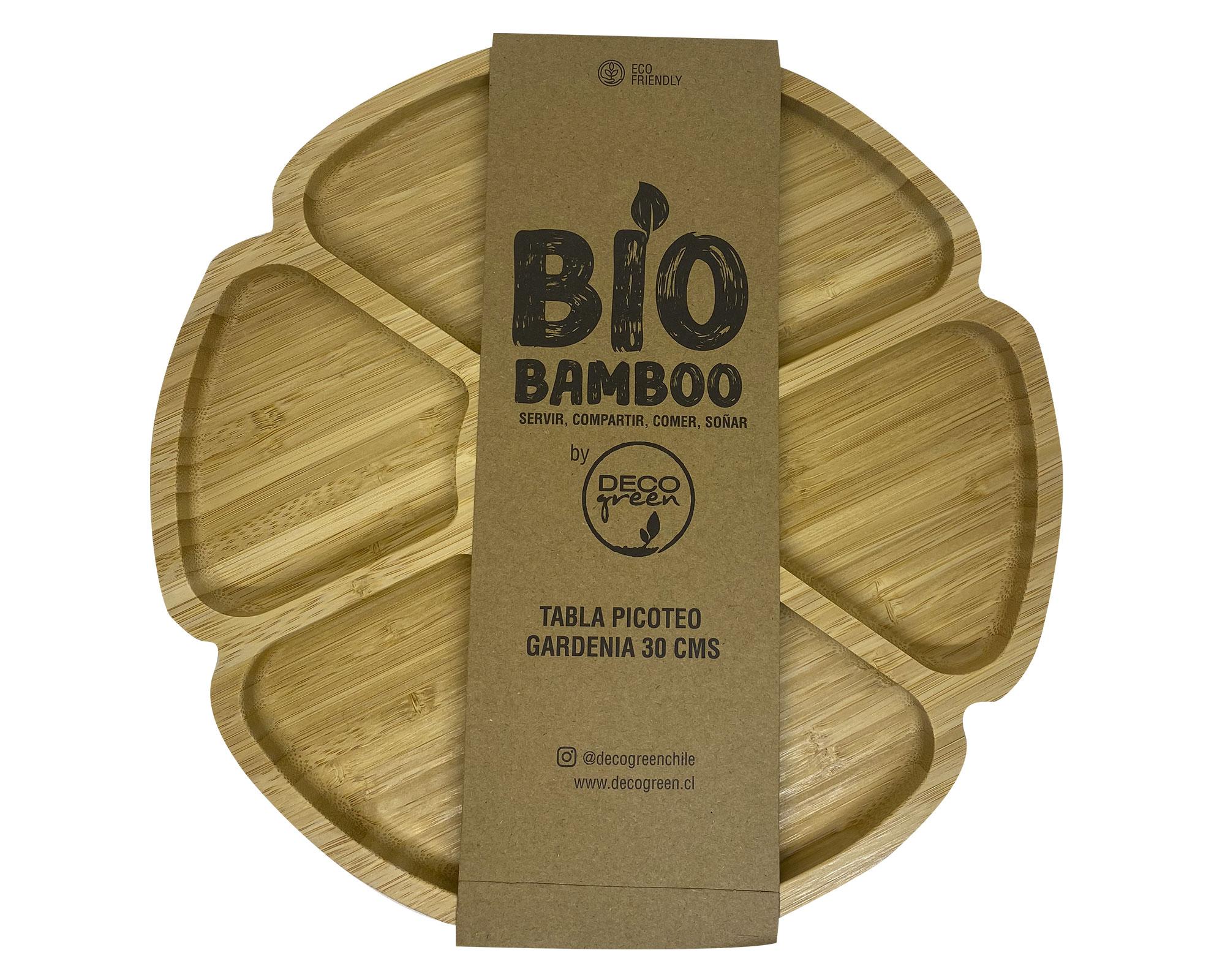Tabla aperitivos 30 cm Bio Bamboo madera-2