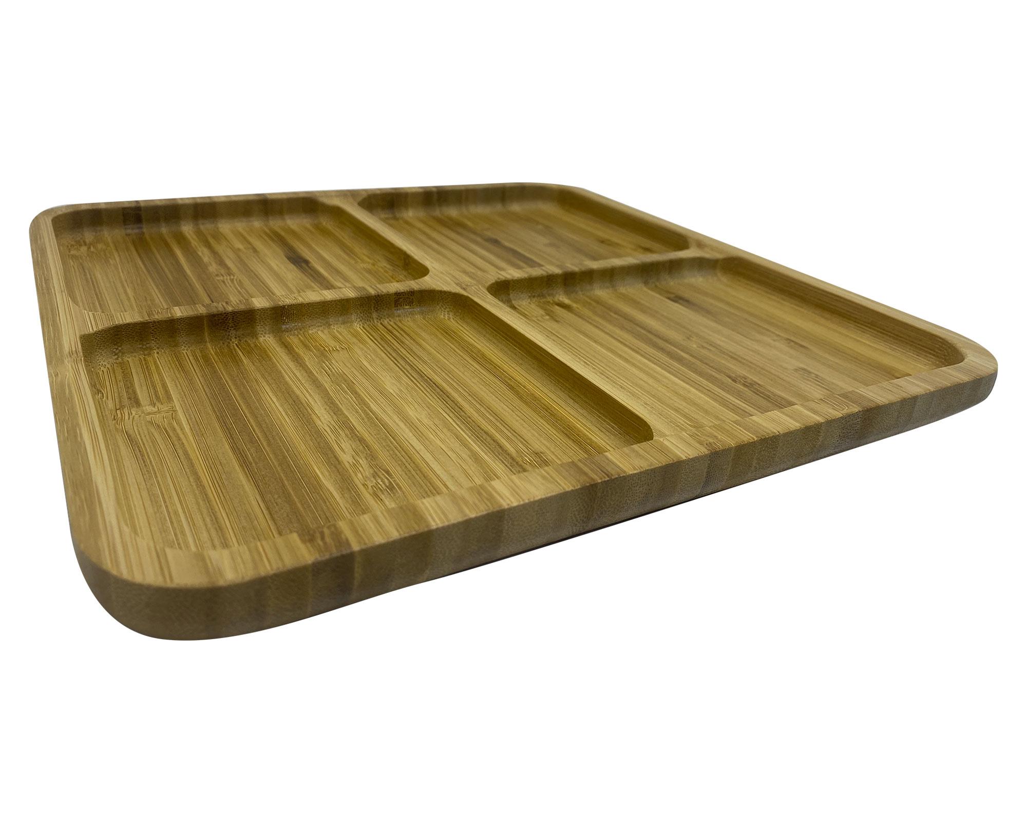 Tabla aperitivos 30 cm Bio Bamboo madera-1