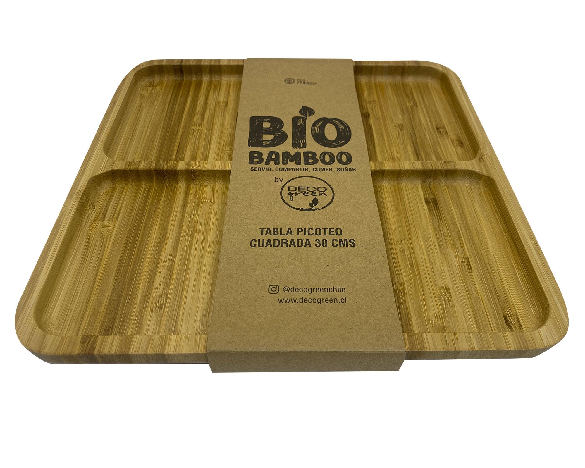 Tabla aperitivos 30 cm Bio Bamboo madera-2