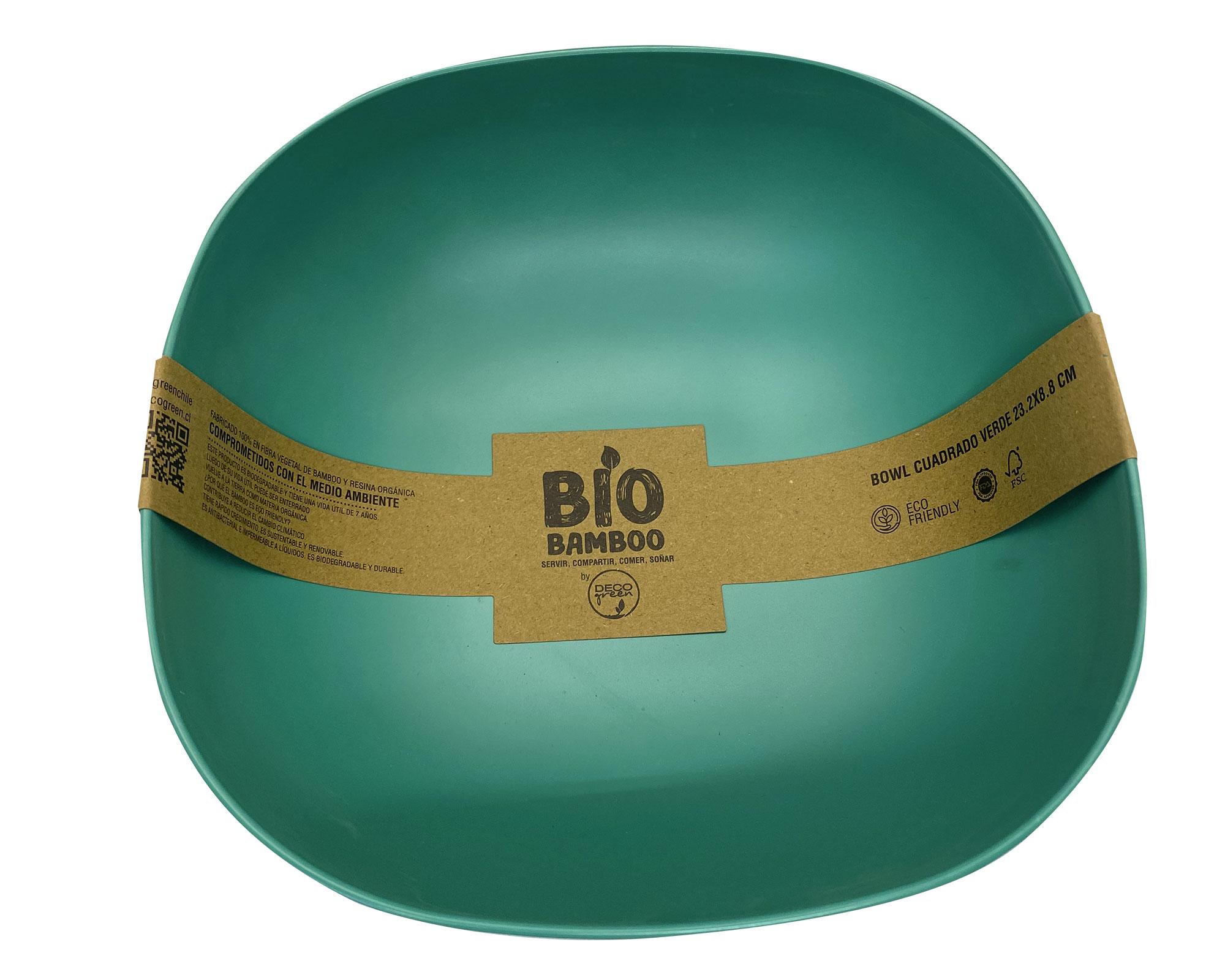 Bowl 20x8 cm Cuadrado verde-2