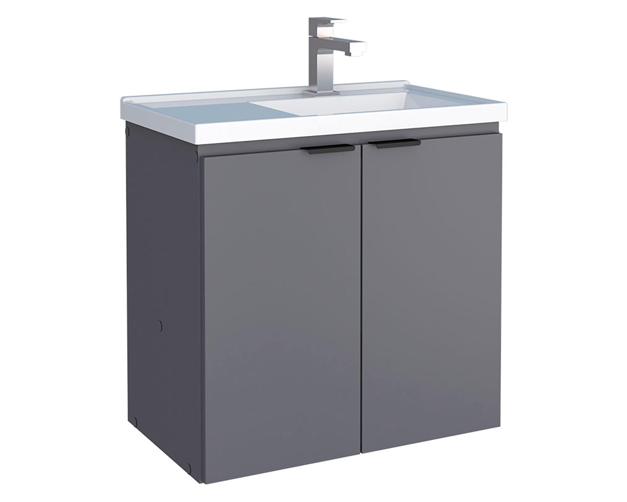 Mueble vanitorio 64 cm Aster gris-0