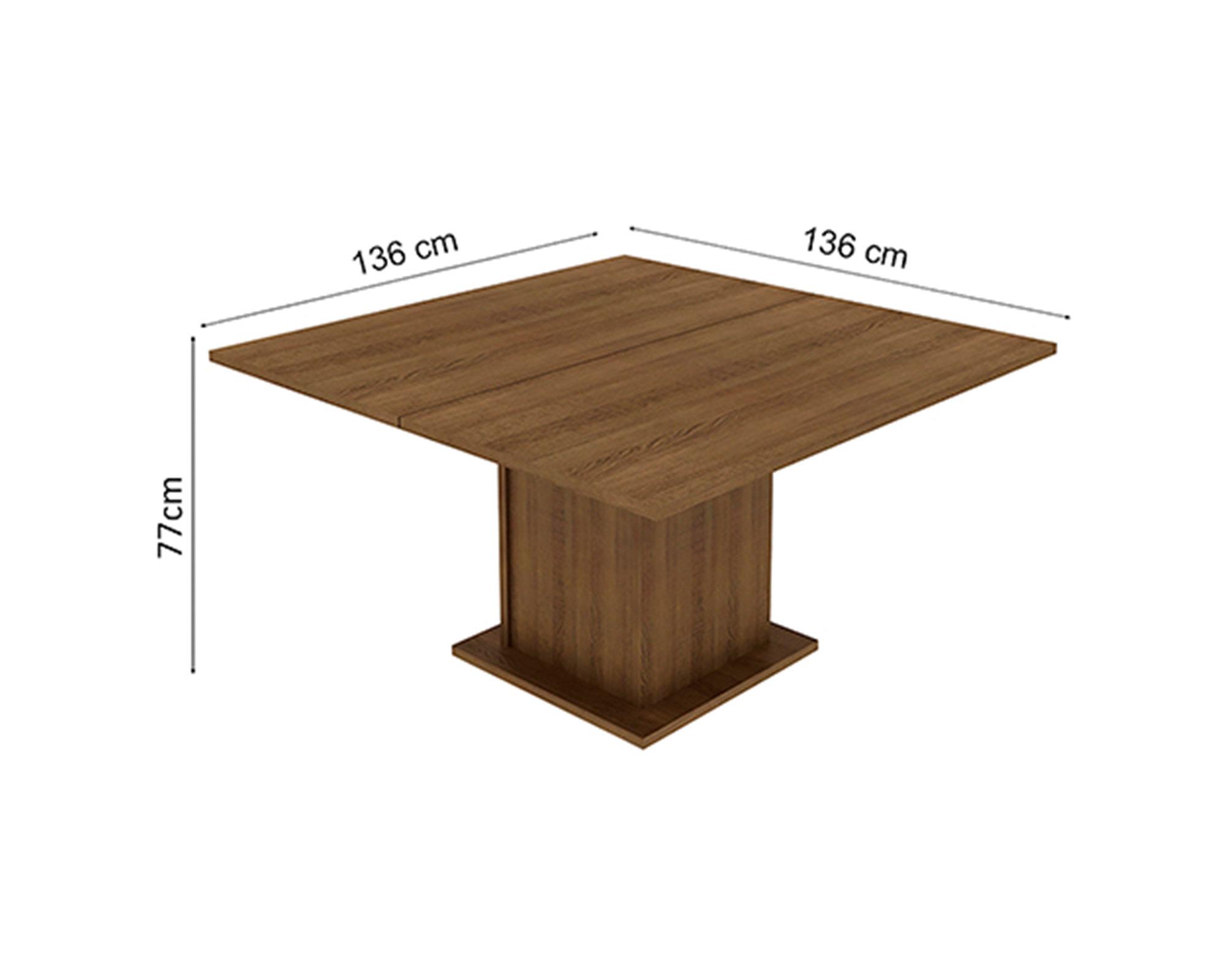 Juego de comedor 8 sillas Clarice greco 77x136x136 cm-4