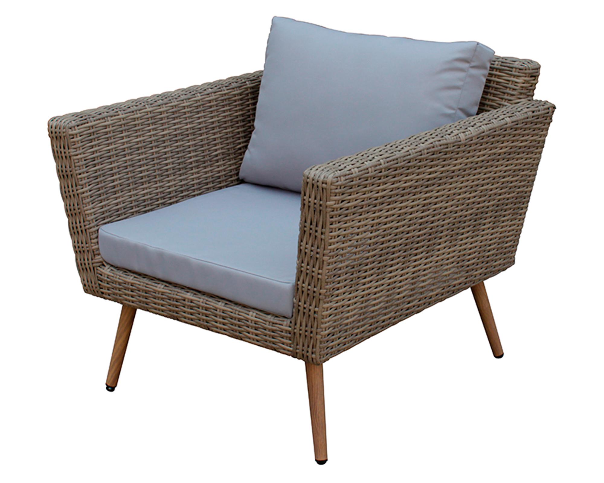 Set terraza 4 personas Albany caramelo-3