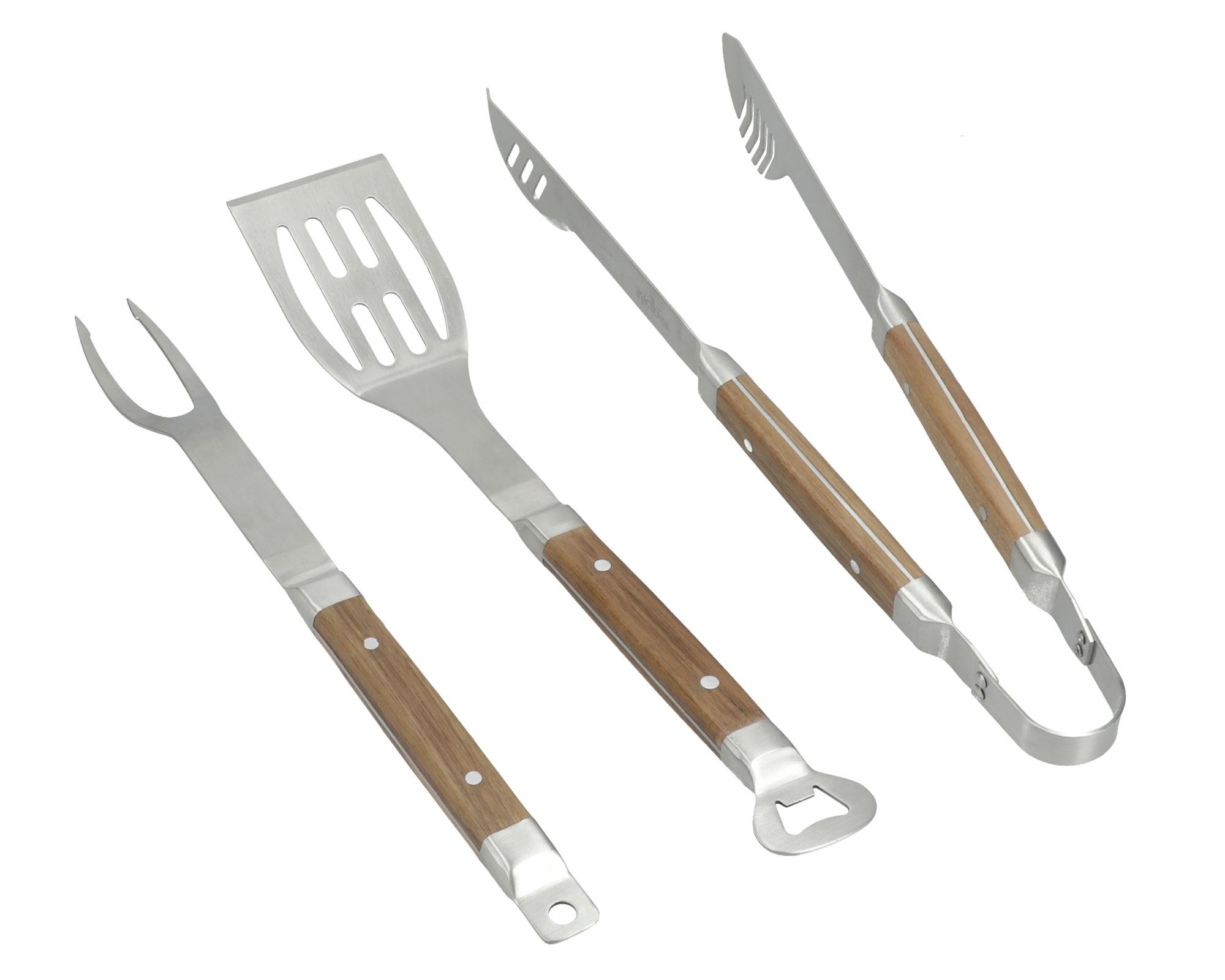 Set utensilio para asado 4 piezas-1