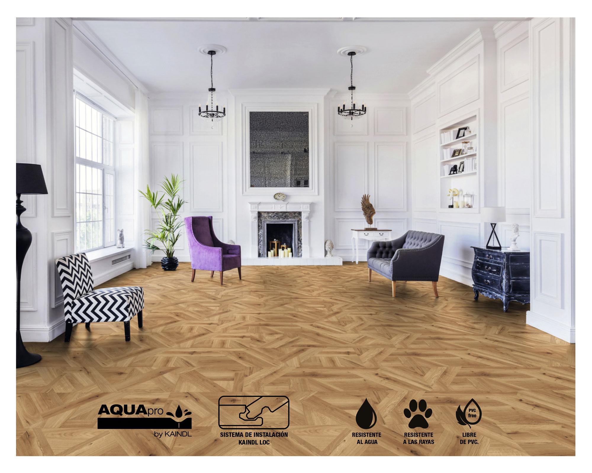 Piso flotante Aquapro milano real 8 mm 2.55 m2-3