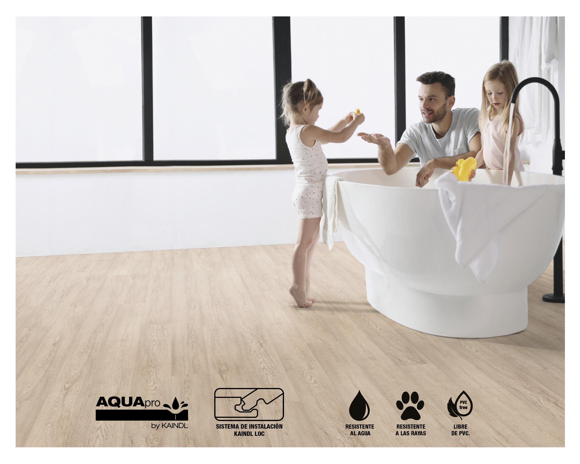 Piso flotante Classic touch Aquapro brera straw 8 mm 2.40 m2-3