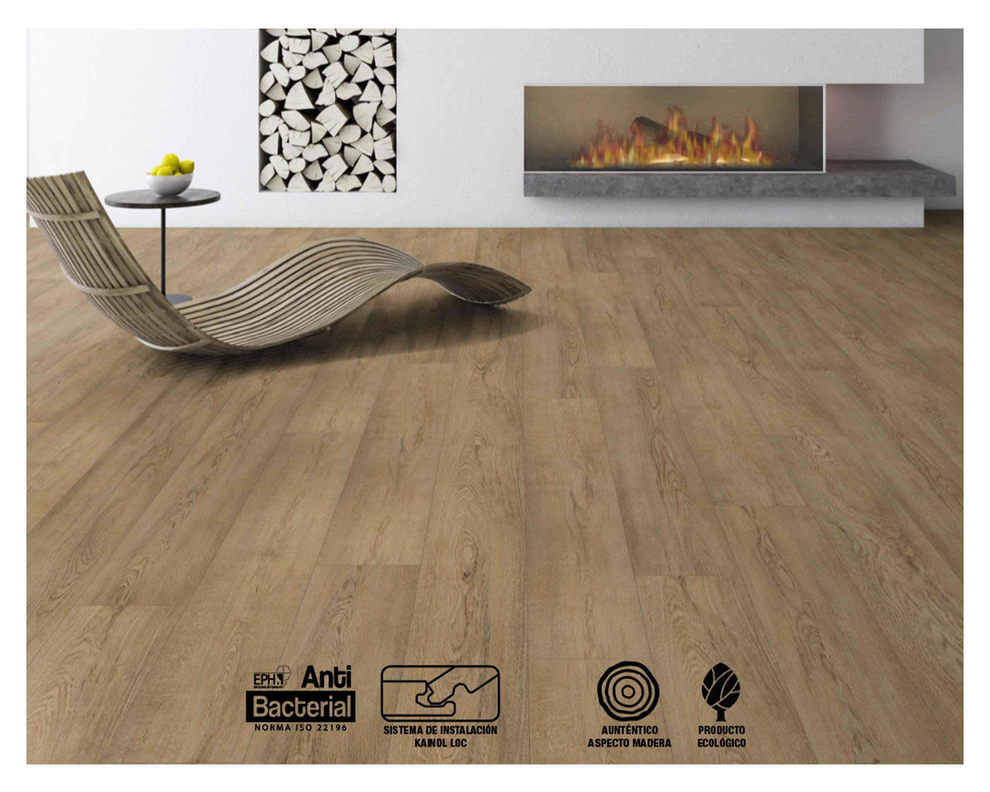 Piso flotante Classic Touch oak brera nature 8 mm 2.40 m2-3