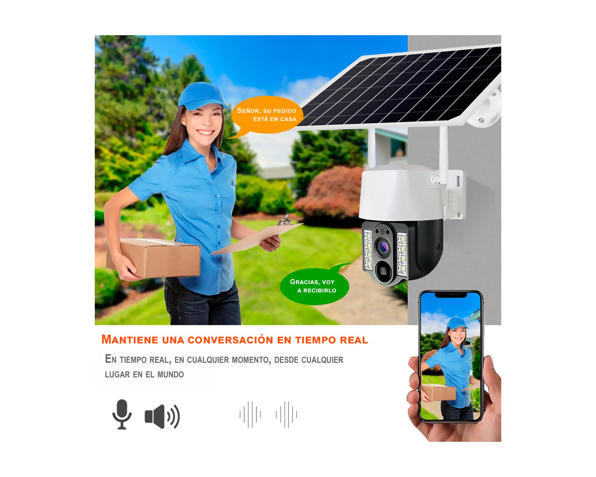 Cámara de seguridad Wi-Fi panel solar-4