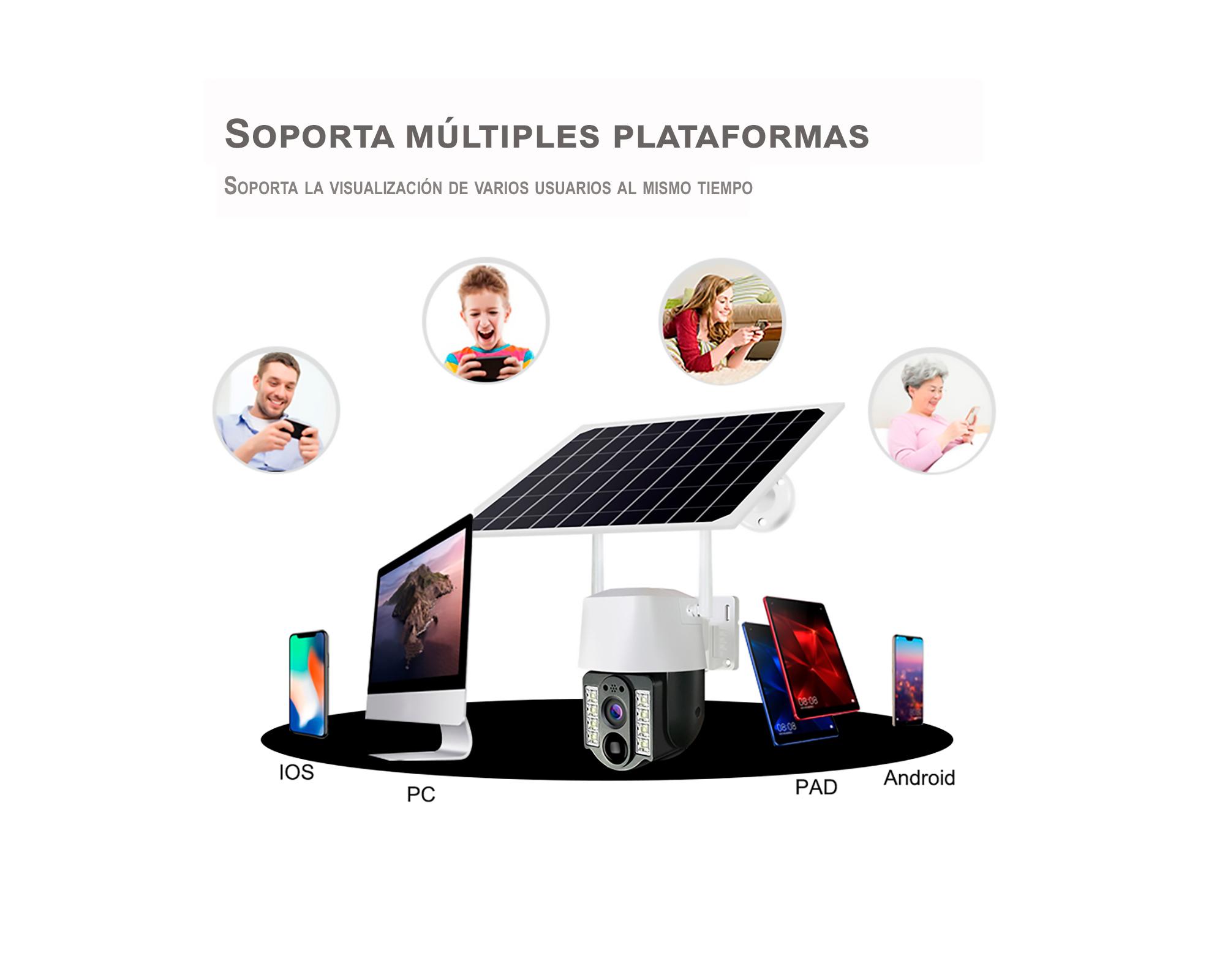 Cámara de seguridad Wi-Fi panel solar-2