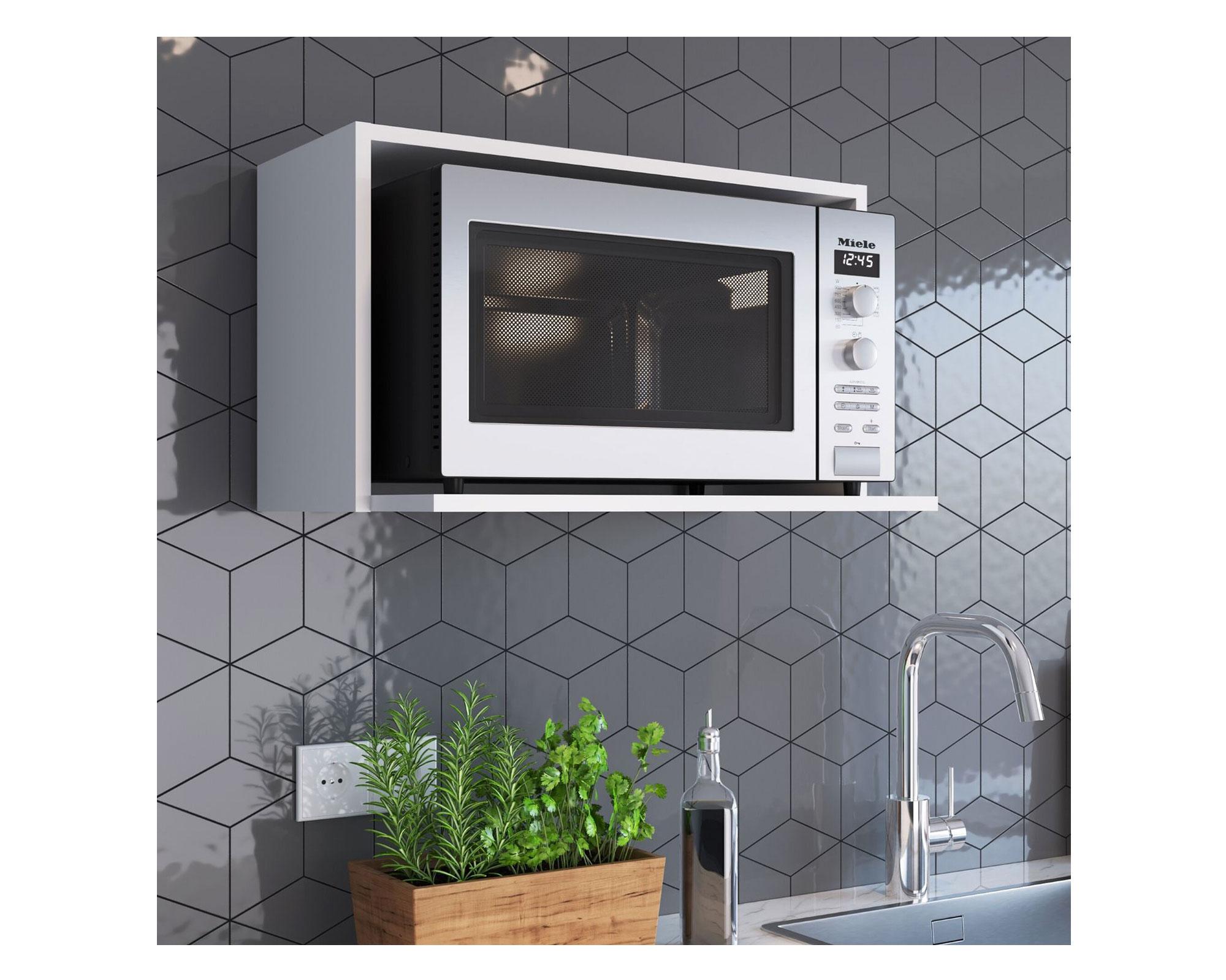 Mueble microondas Bahamas blanco-1