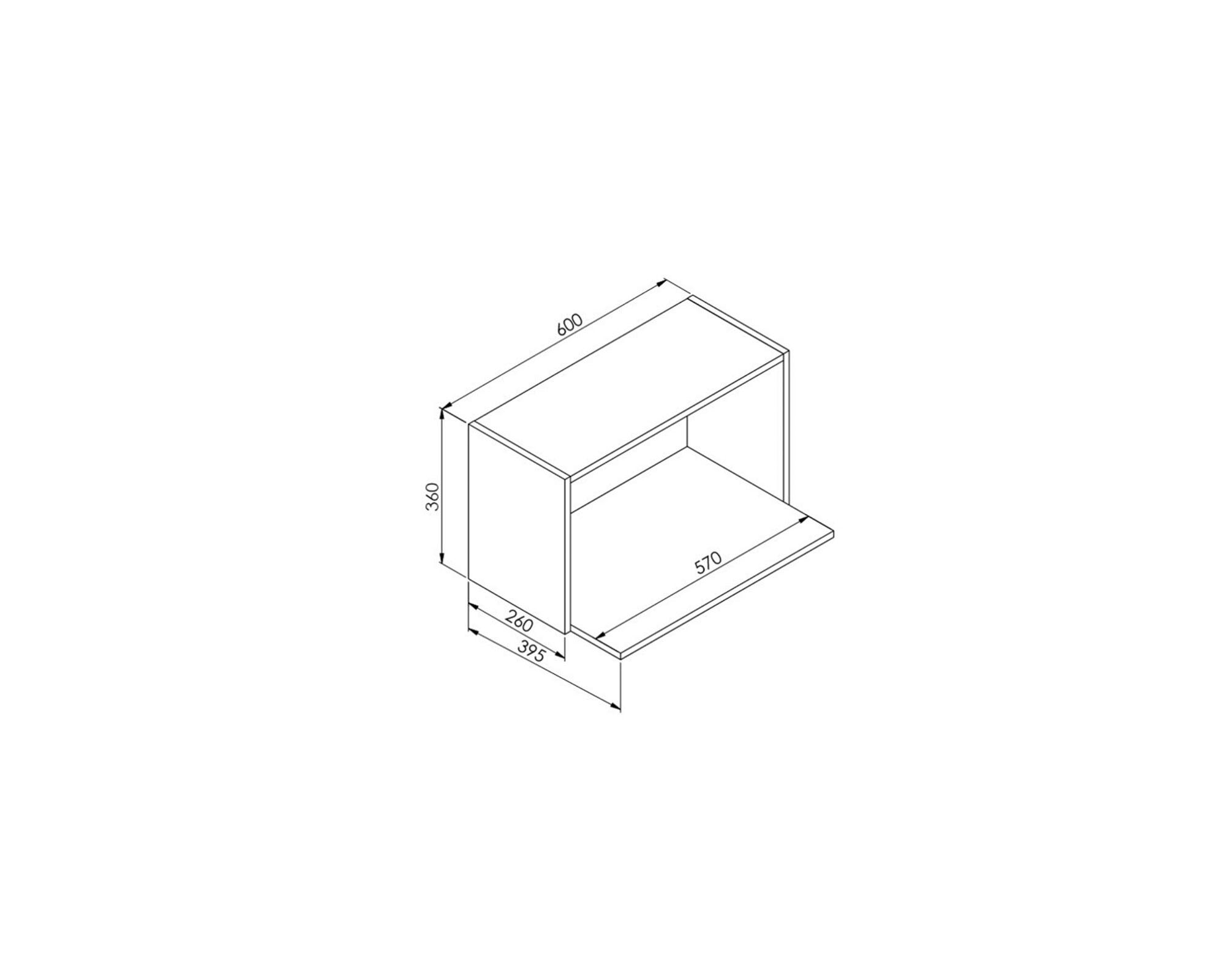 Mueble microondas Bahamas blanco-2