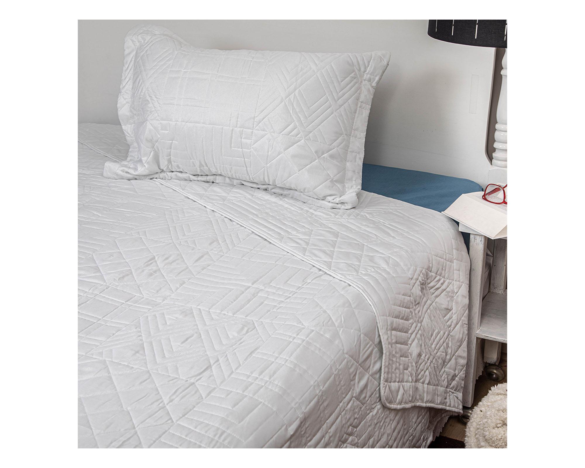 Quilt 1.5 plazas Elegance blanco-1