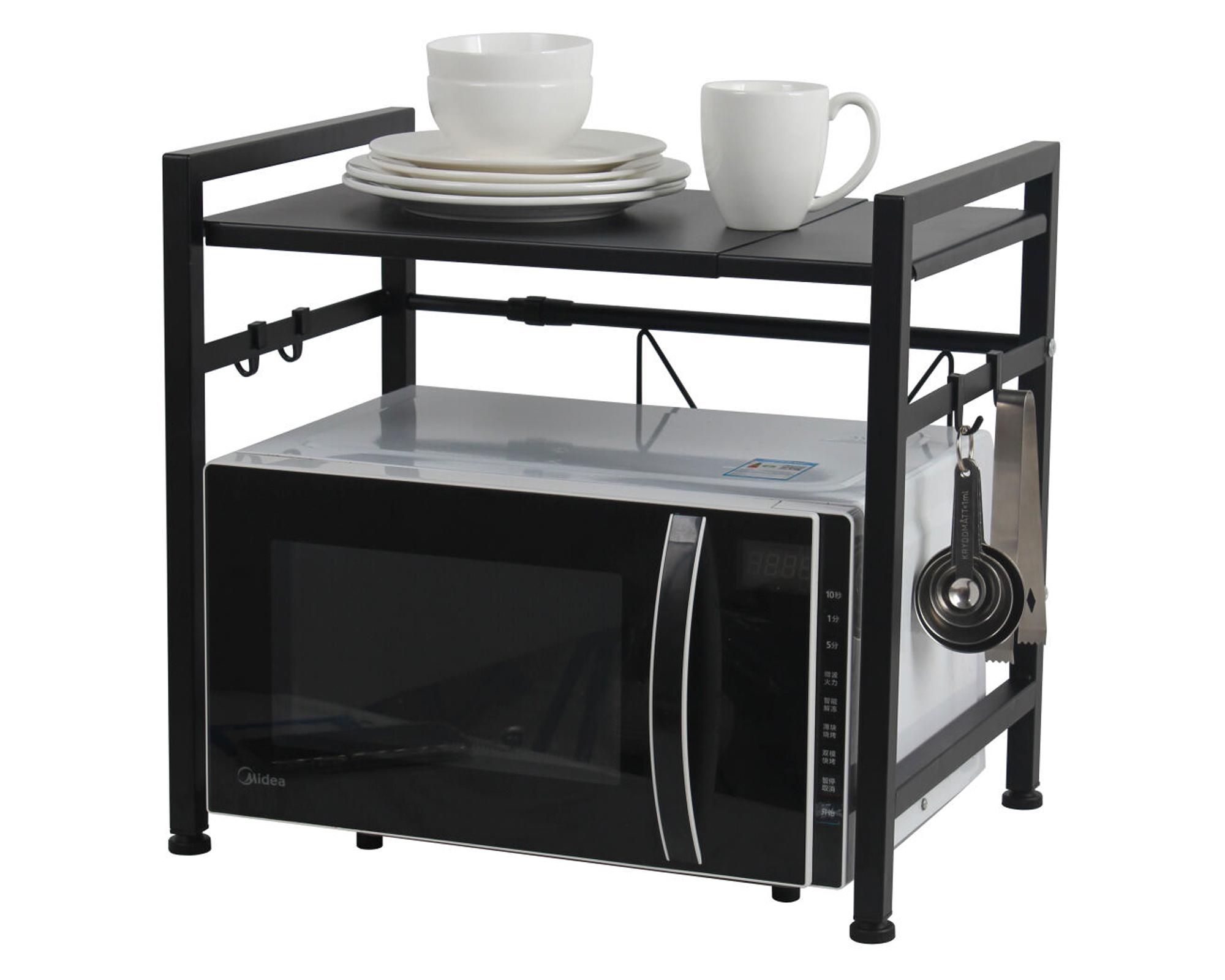 Organizador microondas extensible negro-2