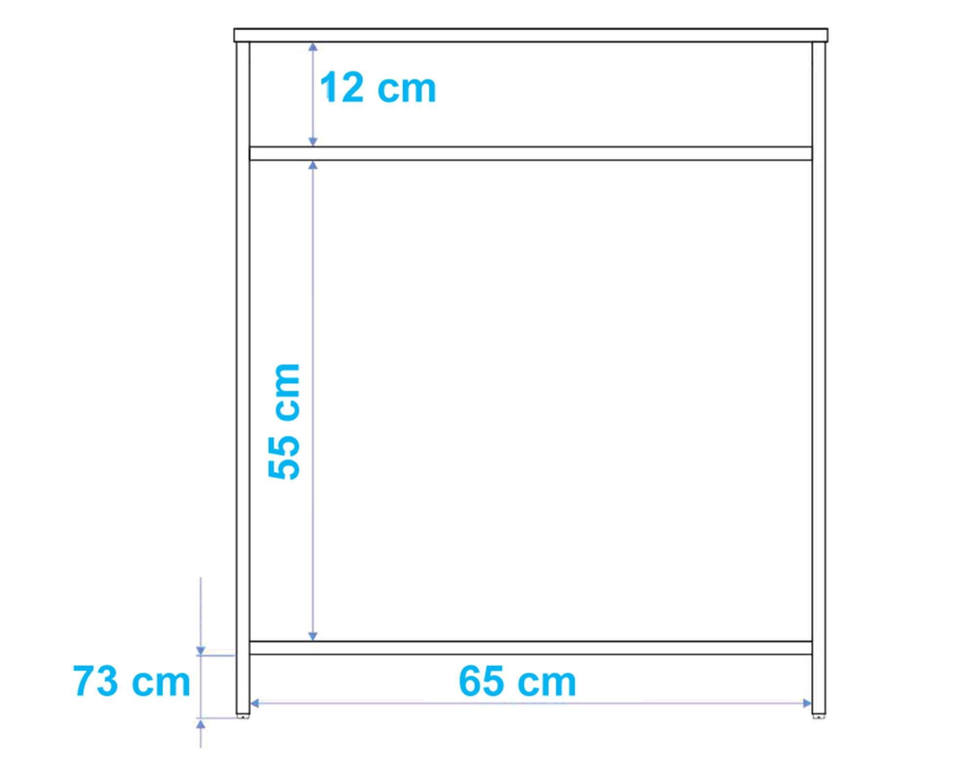 Escritorio 1 espacio Office IV blanco-4