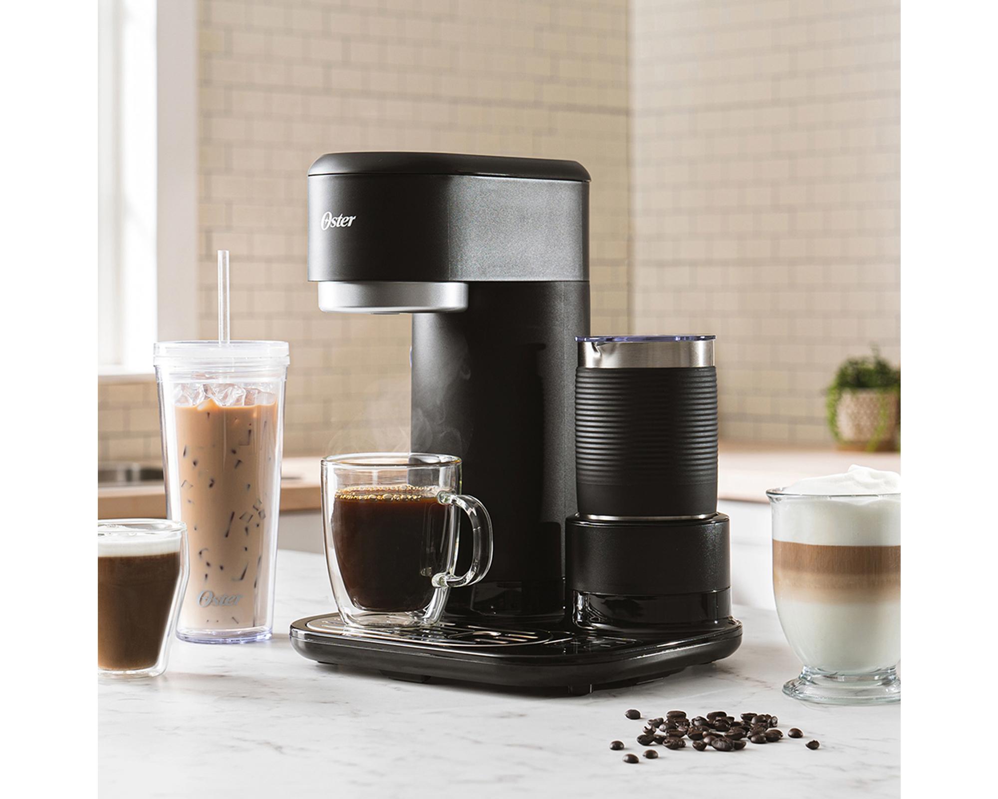 Cafetera latte 650 ml BVSTDC02B-052 con espumador negro-5