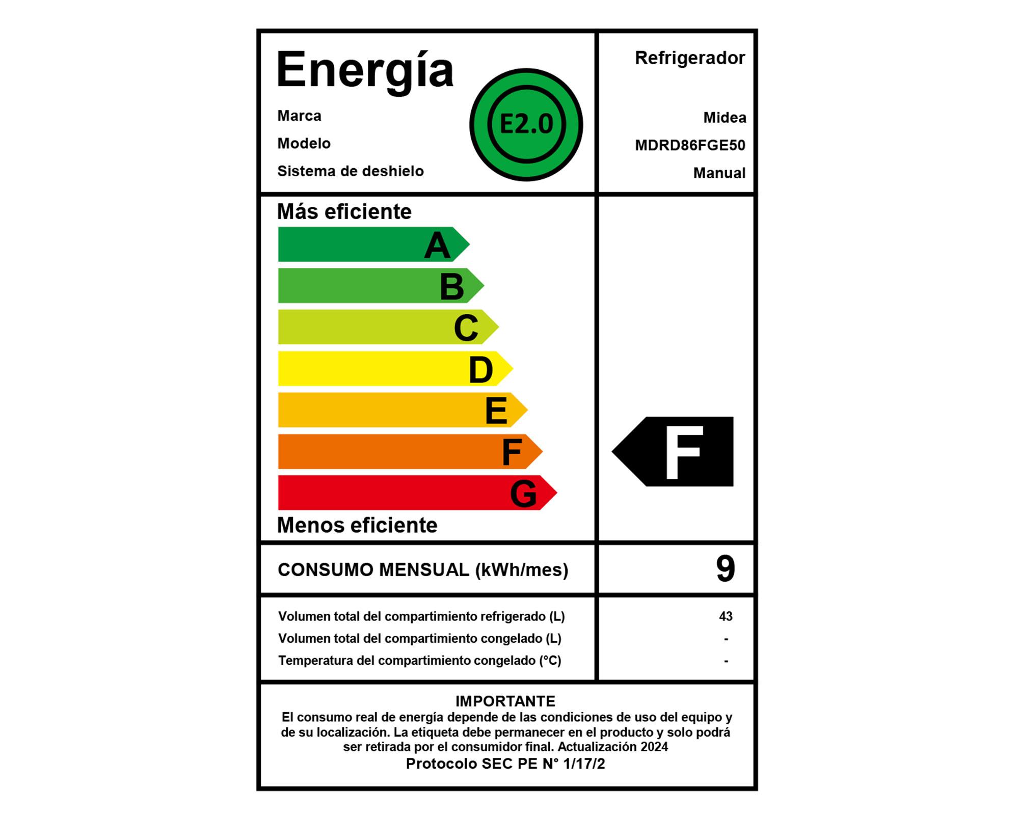 Frigobar frost 43 litros MDRD86FGE50 silver-6
