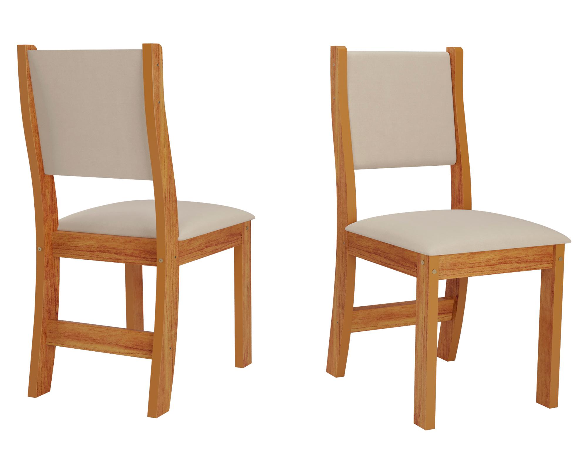 Comedor 6 sillas Canadá café claro/crema-1