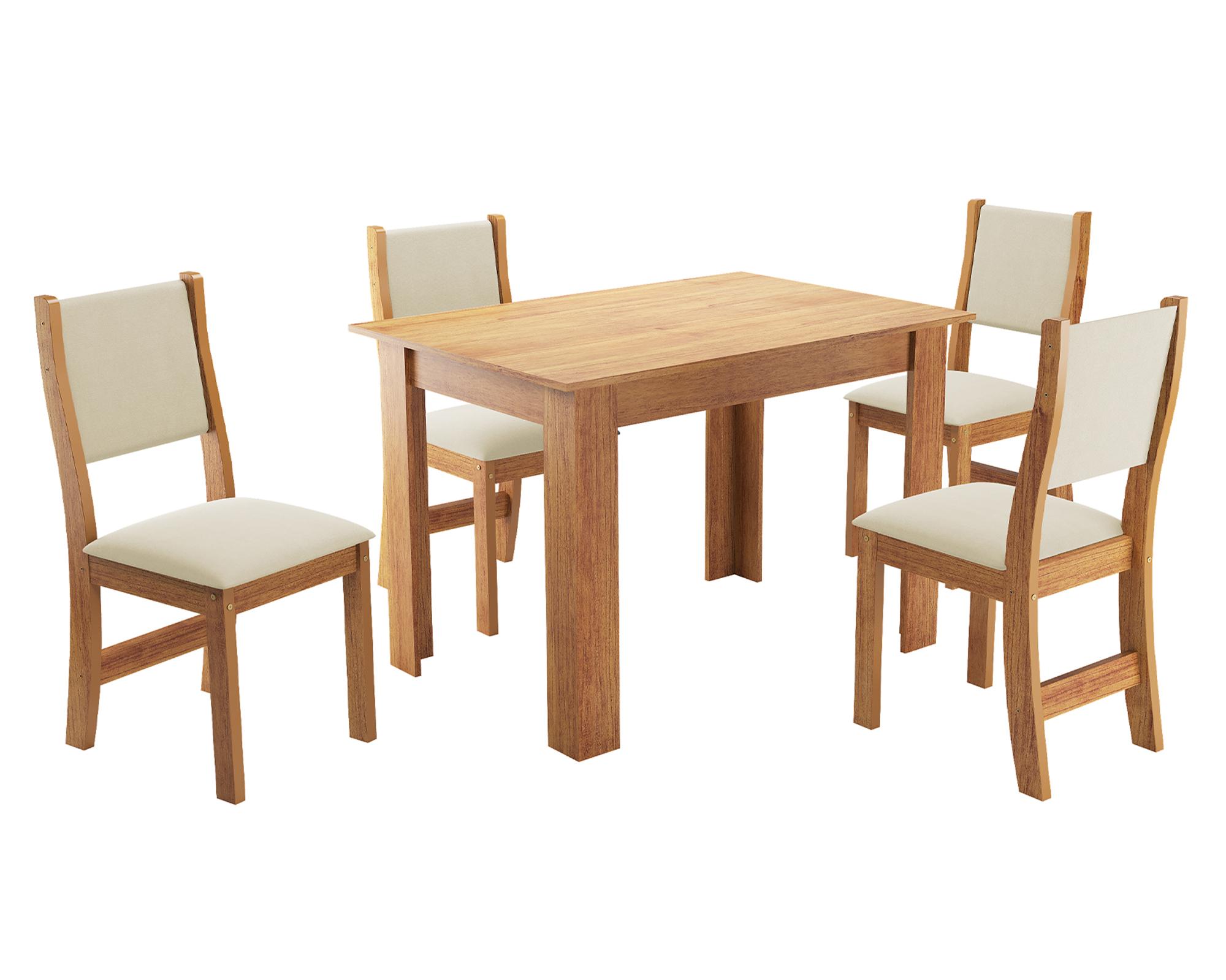 Juego de comedor 4 personas rectangular Palace amedoa-0