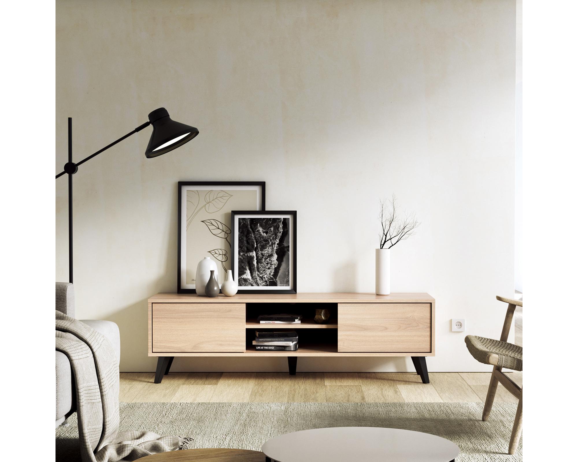 Rack TV 55"  bajo Atacama café claro-3