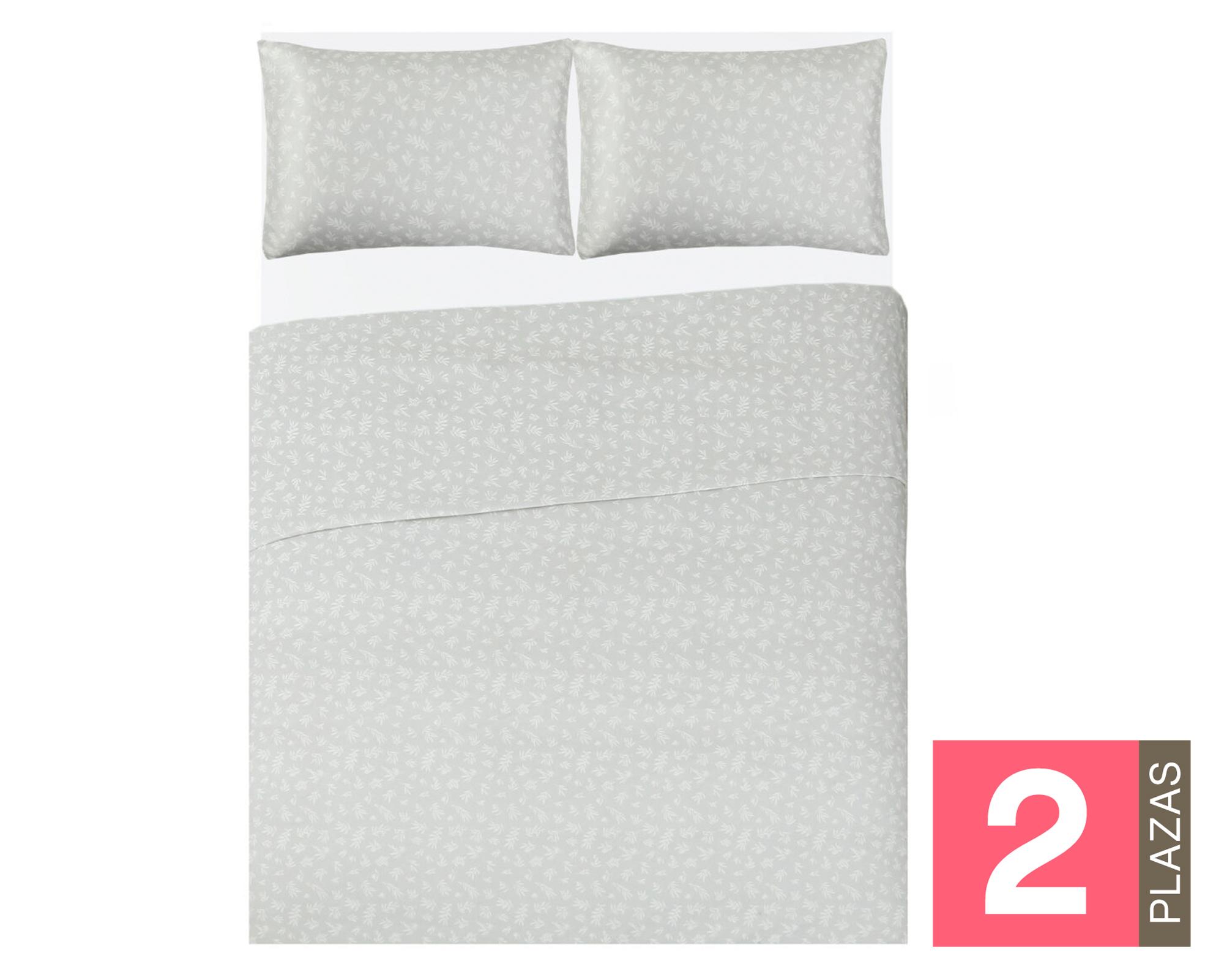 Juego de sábanas 2 plazas Botánica 144 hilos-0