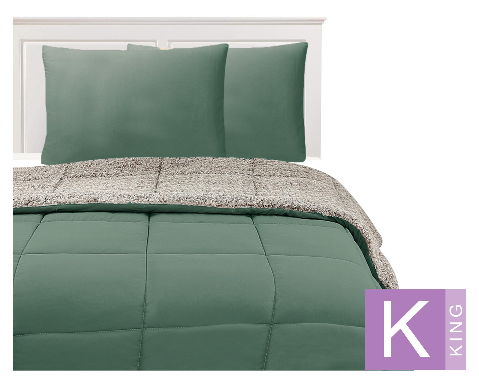 Plumón sherpa Liso verde King-0