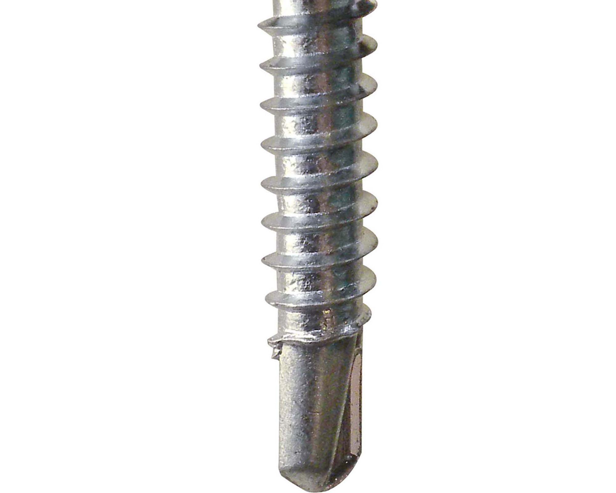 Tornillo autoperforante Hexagonal con golilla 1/4x6" 3 unidades-2