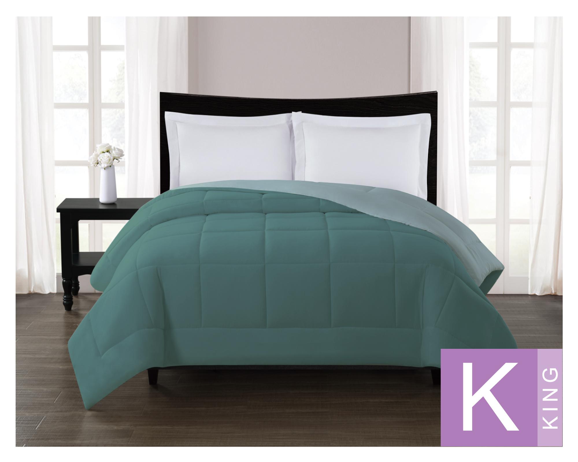 Plumón plumas Bicolor turquesa King-0